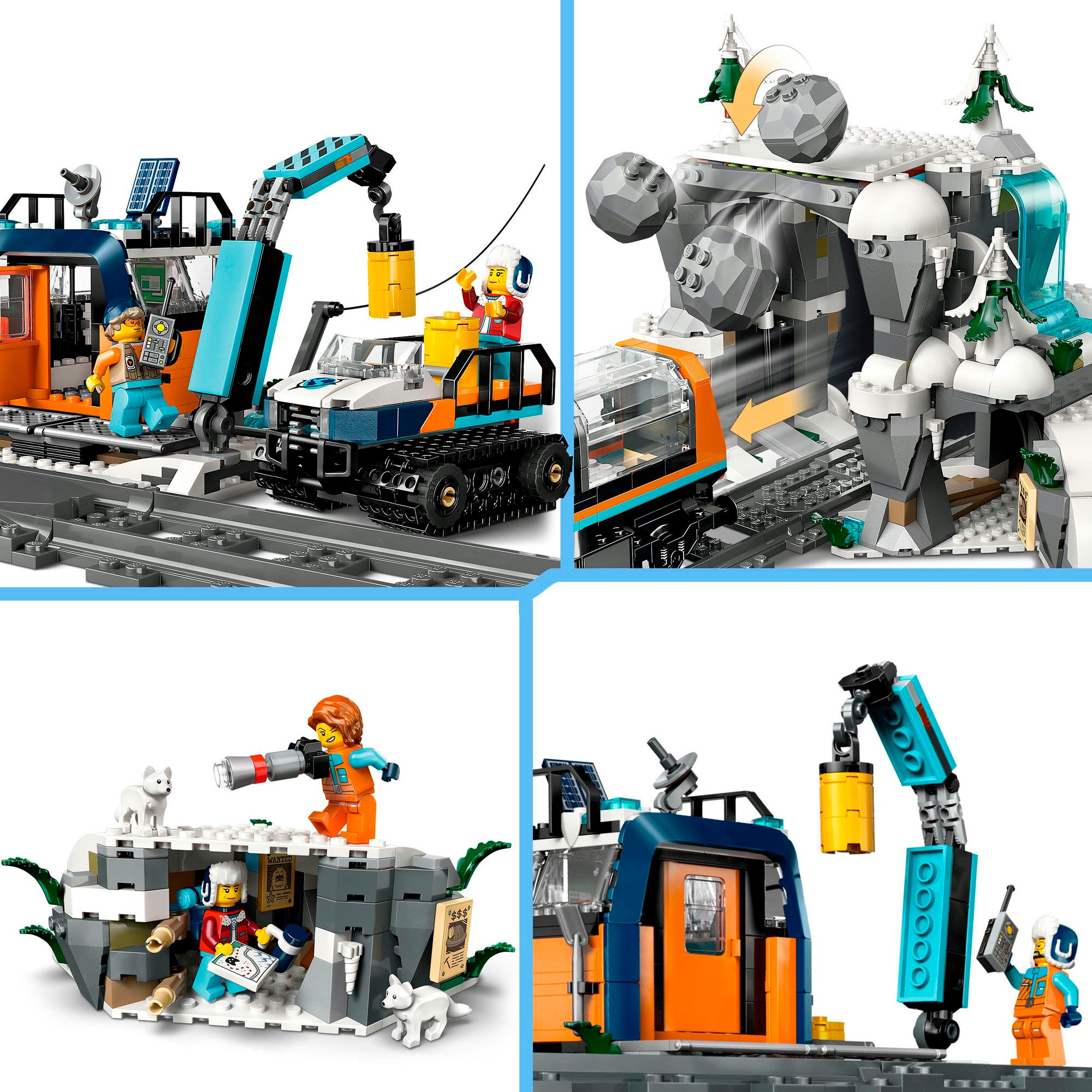 LEGO® Konstruktionsspielsteine »Arktis-Polarexpress (60470), LEGO City«, (1517 St.), Made in Europe