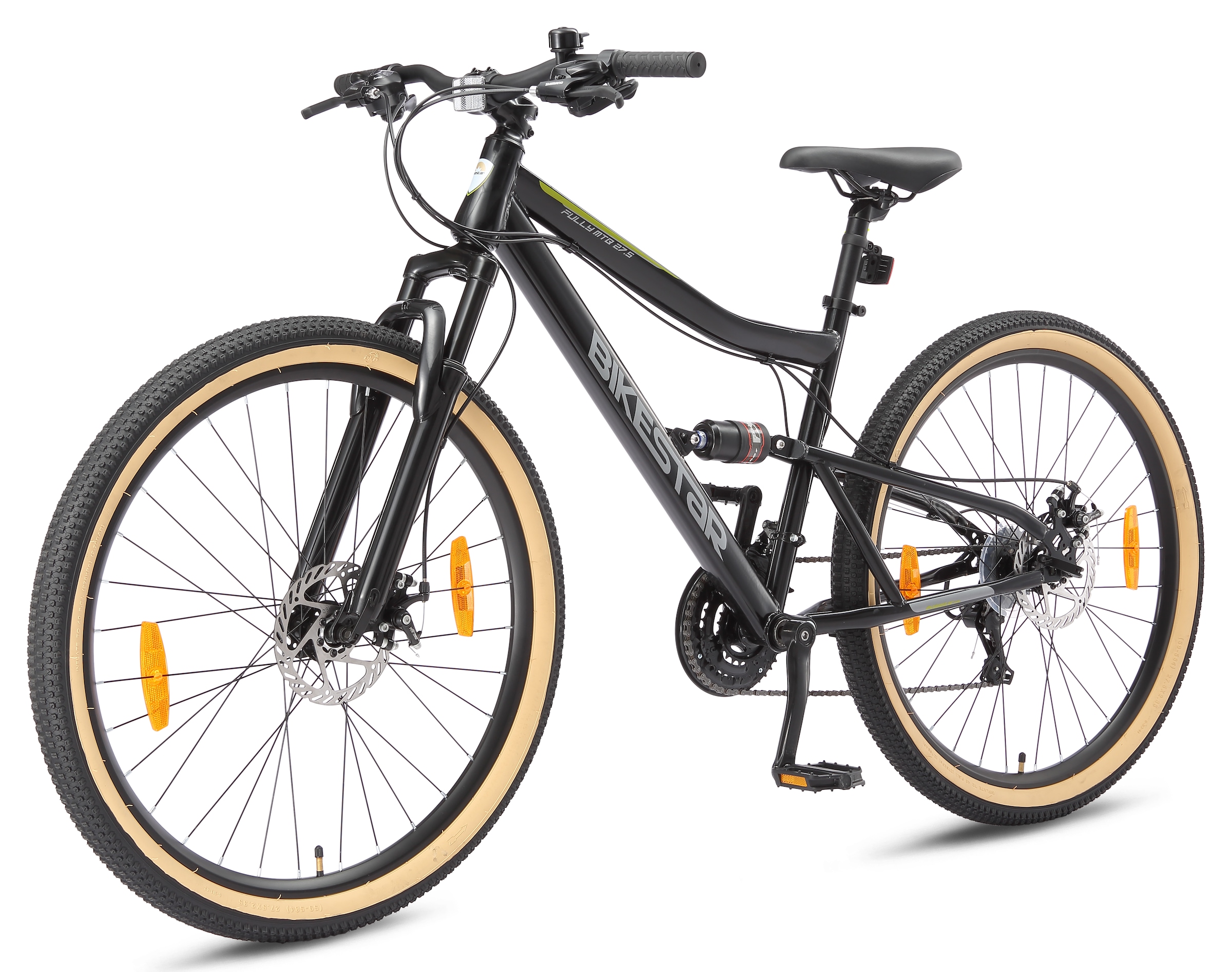 Bikestar Mountainbike 21 Gang Shimano RD-TY300 Schaltwerk Kettenschaltung für Damen und Herren, Kettenschaltung