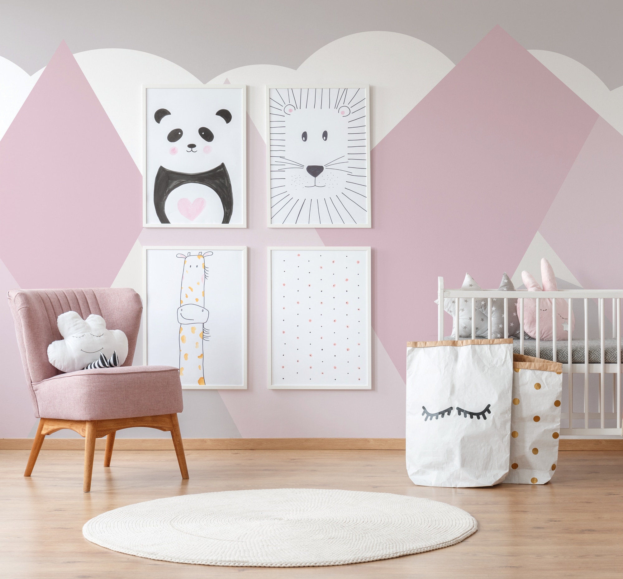 A.S. Création Vliestapete »Fototapete Berge Rosa Pastell Landschaftsmotiv« günstig online kaufen