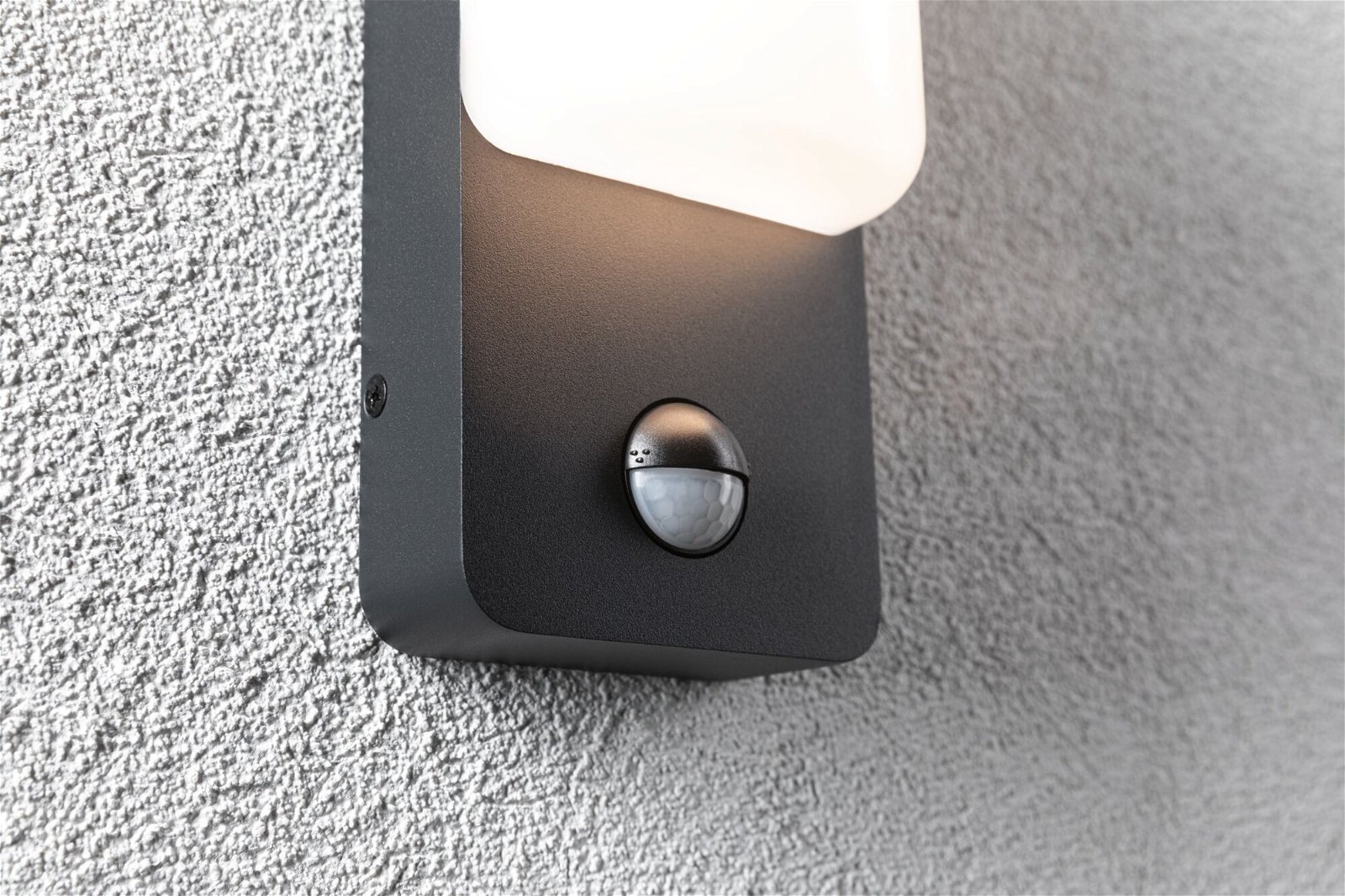 Paulmann LED Außen-Wandleuchte »Bonnie IP44 93x77mm 2200 - 3000K 8,5W 560lm 230V Anthrazit Aluminium«, 1 flammig, Bewegungsmelder insektenfreundlich und seewasserresistent