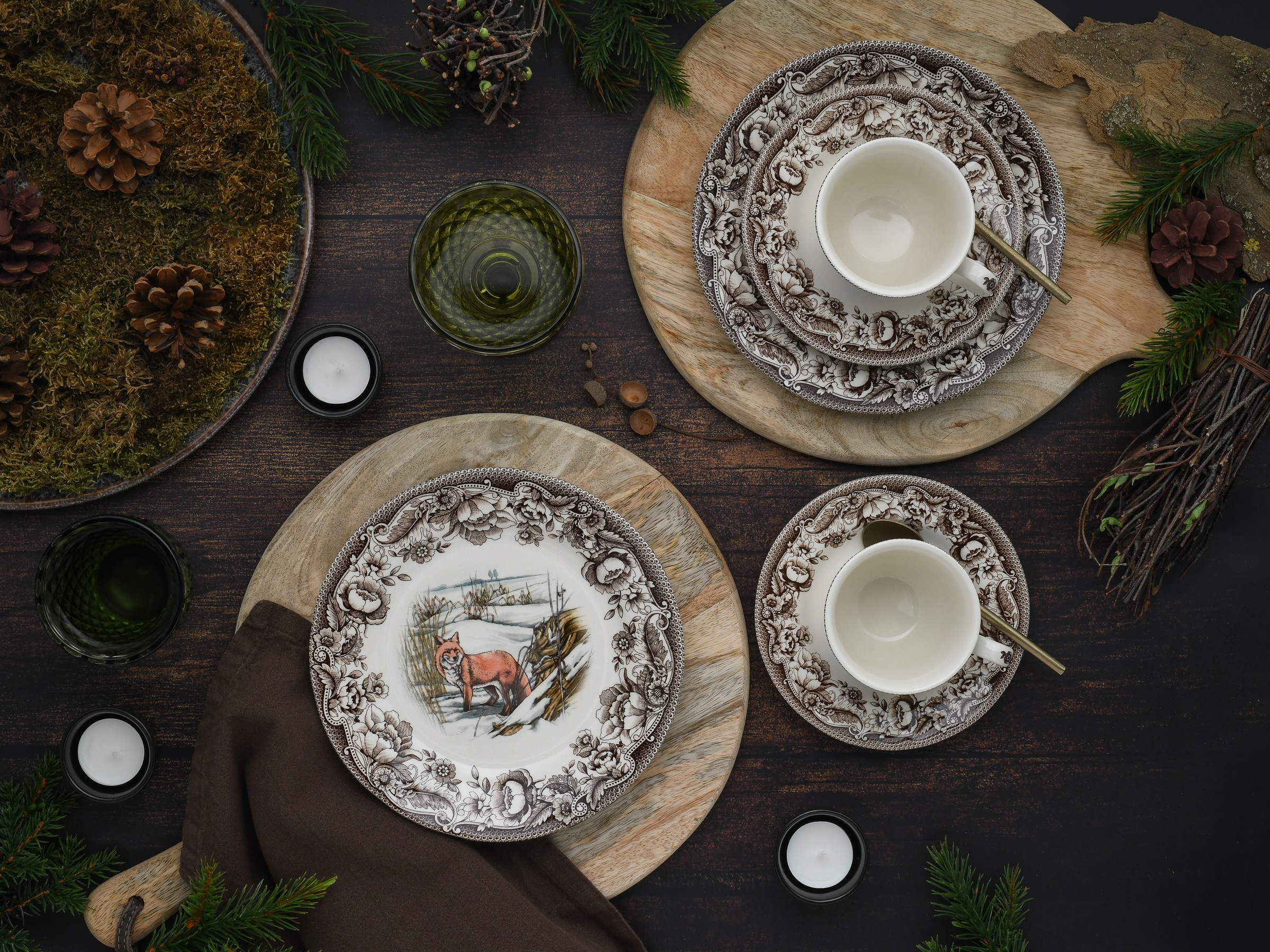 CreaTable Kaffeeservice »Haydon Grove Bunt, Service 18-tlg.« Landhausstil, Tiermotive