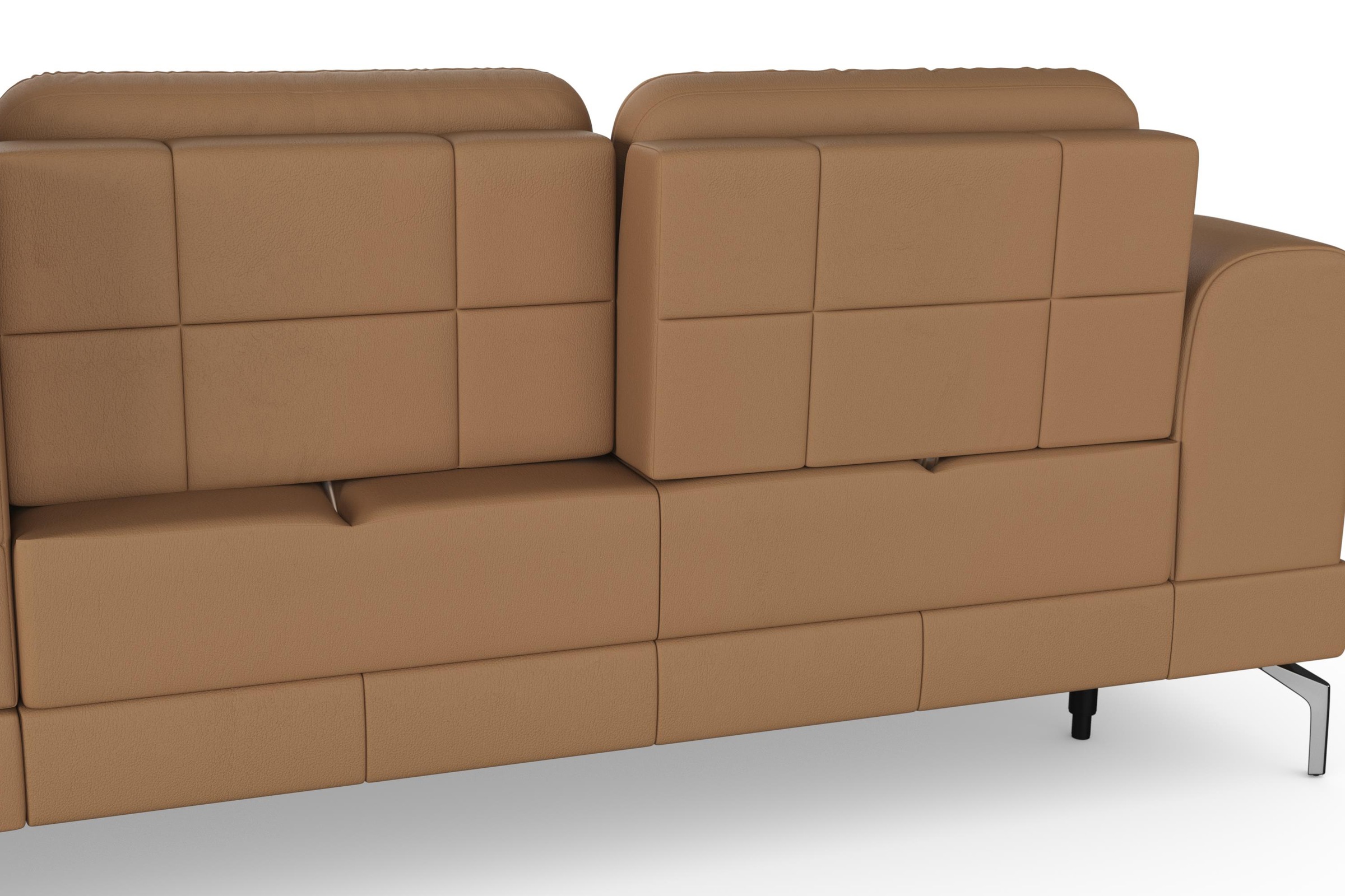 sit&more Ecksofa »Bendigo L-Form«, inklusive Sitztiefenverstellung, Bodenfreiheit 15 cm, 2 Fußfarben