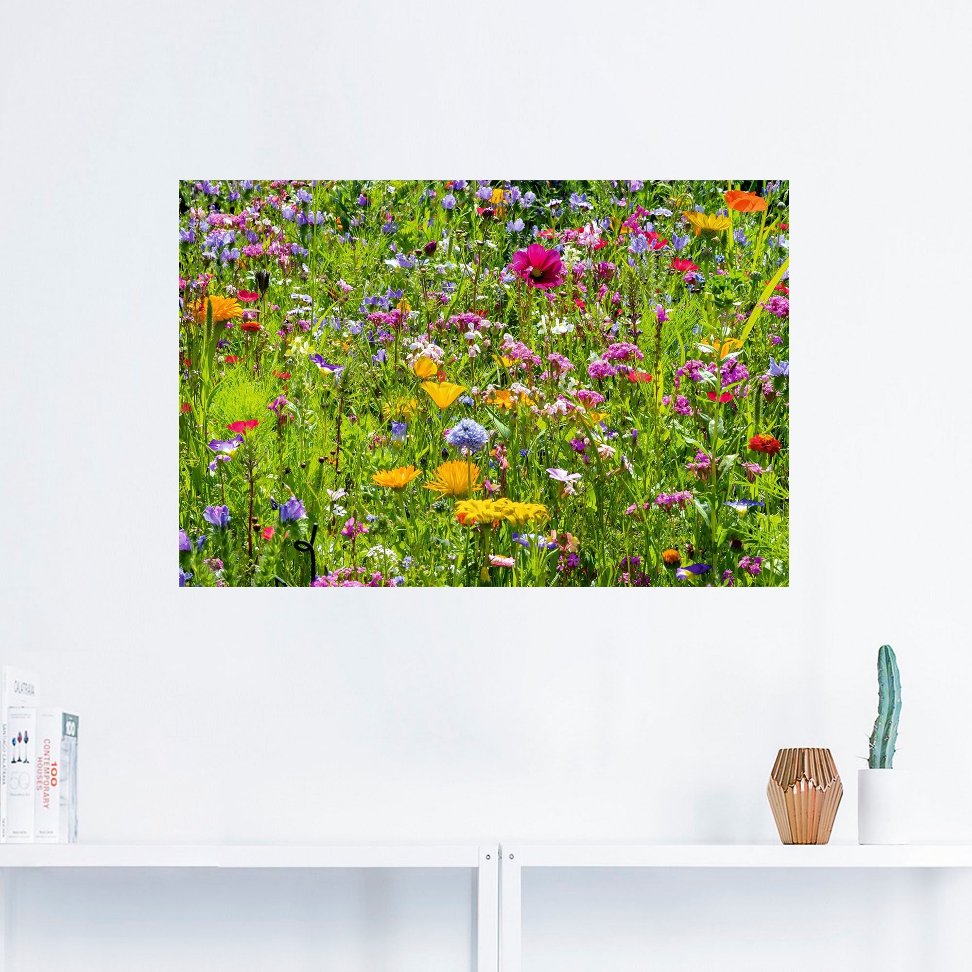 Artland Wandbild »Bunte Blumenwiese«, Blumenwiese, (1 St.), als Alubild, Outdoorbild, Leinwandbild, Poster, Wandaufkleber