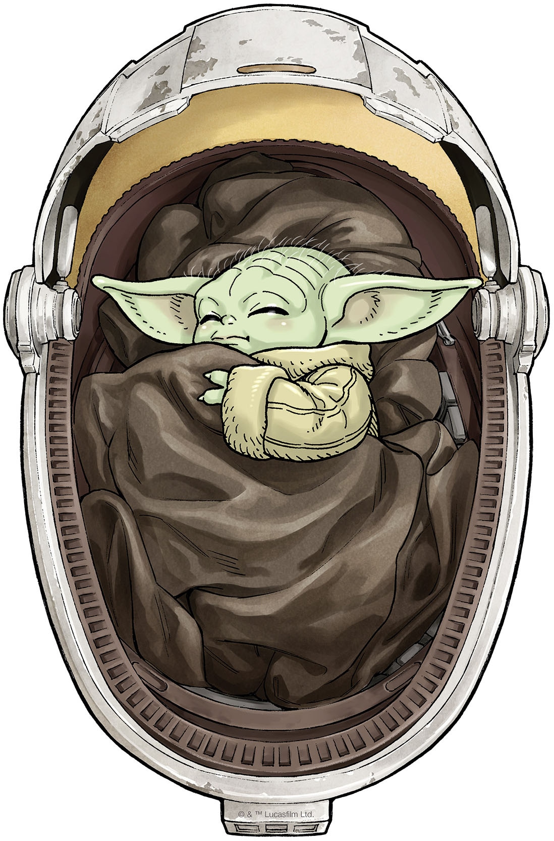 Komar Leinwandbild »Star Wars The Mandalorian Grogu Sleeping«, Disney, (1 St.), 30 x 40 cm (Breite x Höhe) - Kinderzimmer, Dekoration