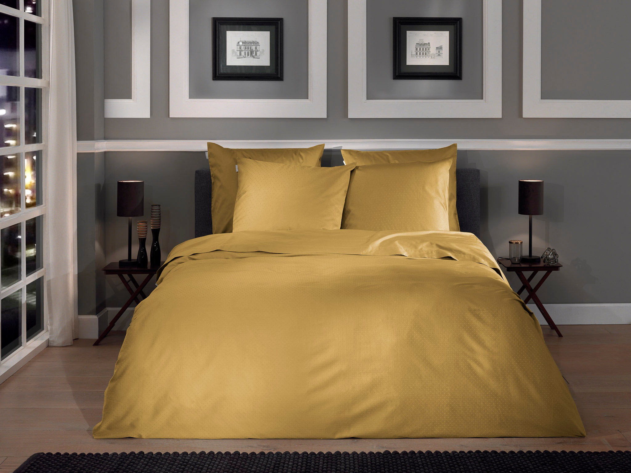 Heckett & Lane Bettwäsche »Punto« 3 Stk. tlg. gepunktet, 100% Baumwolle ab günstig online kaufen