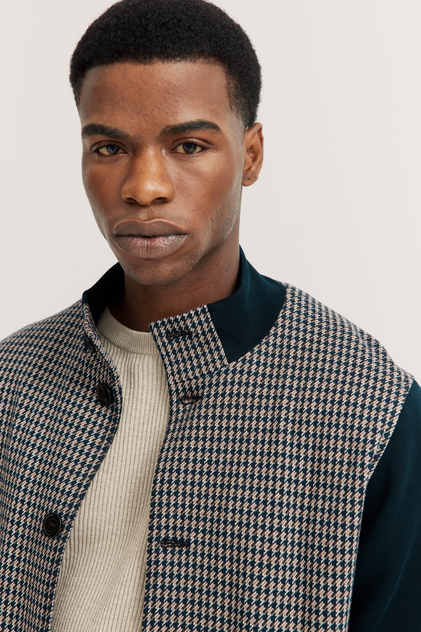 bugatti Sweatjacke, mit Collegekragen