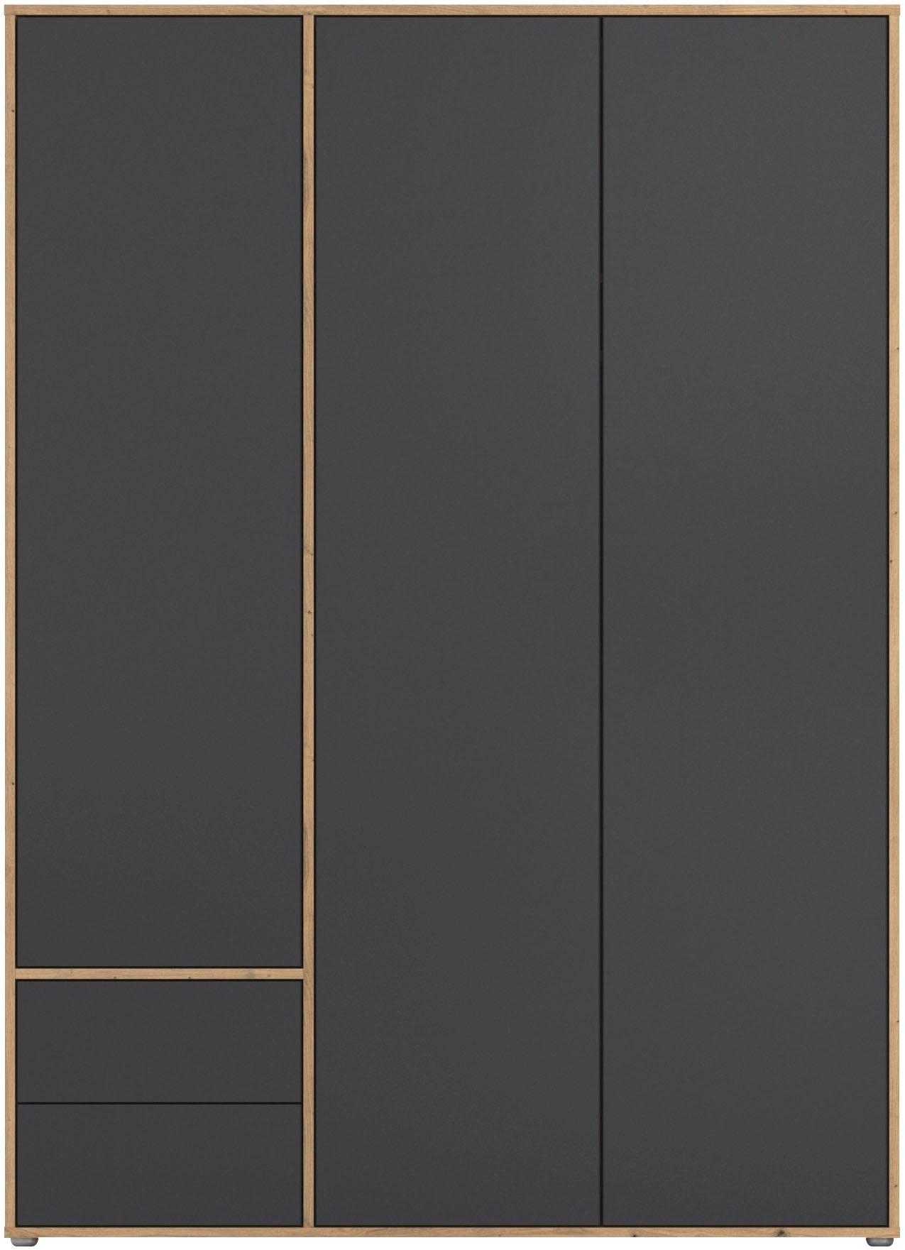 rauch Drehtürenschrank »Kleiderschrank Schrank Garderobe Wäscheschrank NABILA viel Stauraum«, (in 3 verschiedenen Ausstattungen BASIC/CLASSIC/PREMIUM), mit 2 Schubladen und Push-to-Open Funktion TOPSELLER MADE IN GERMANY