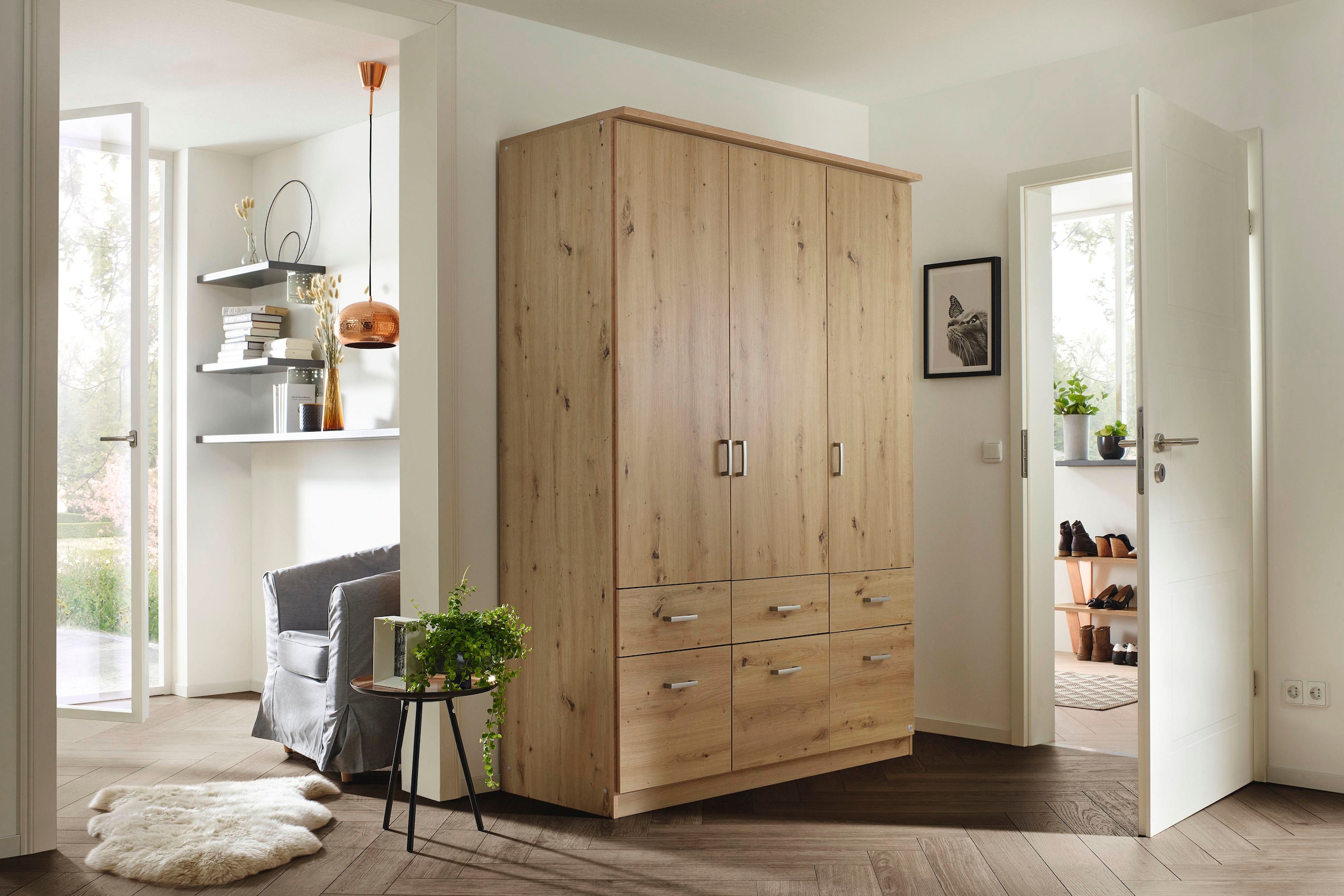 rauch Kleiderschrank »Kleiderschrank Schrank Garderobe deckenhoher Schrank BREMEN«, in vielen Farben und Ausführungen MADE IN GERMANY