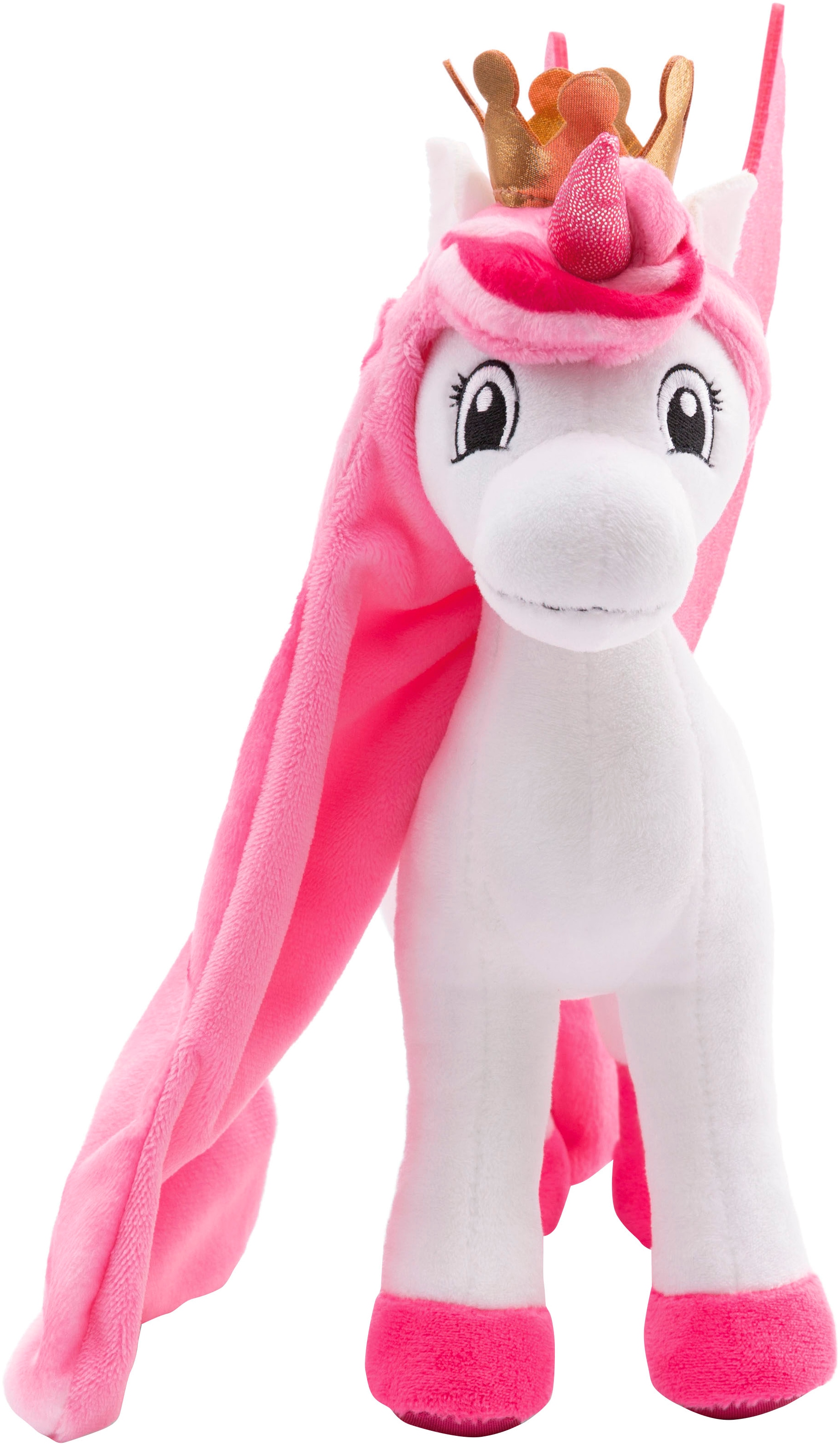 Nici Kuscheltier »Lissy PONY, Einhorn Tamani weiß-pink, 22 cm«, stehend