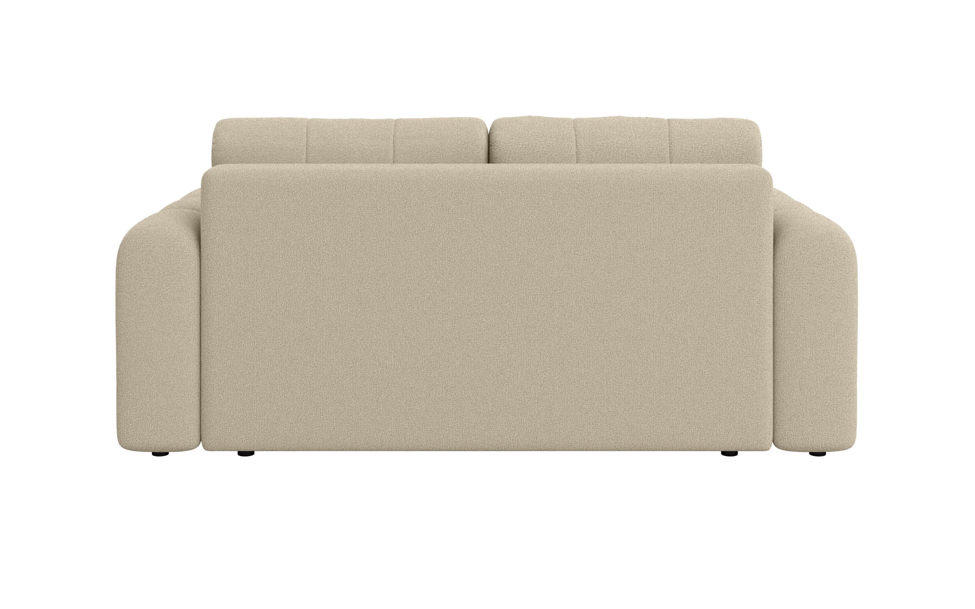 INOSIGN 2-Sitzer »Manilla, trendige Steppung, 2 Rückenkissen, B/T/H 195/107/91 cm«, mit Wellenunterfederung, in verschiedenen Materialien und Farben