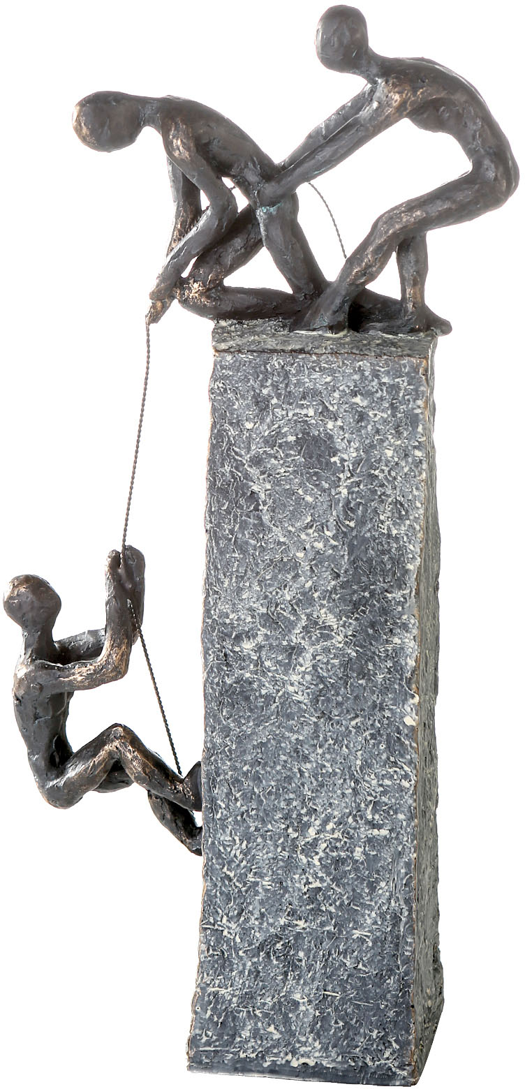 Casablanca by Gilde Dekofigur »Skulptur Climbing, bronzefarben/grau«, (1 St.),  bronzefarben/grau, Polyresin online kaufen