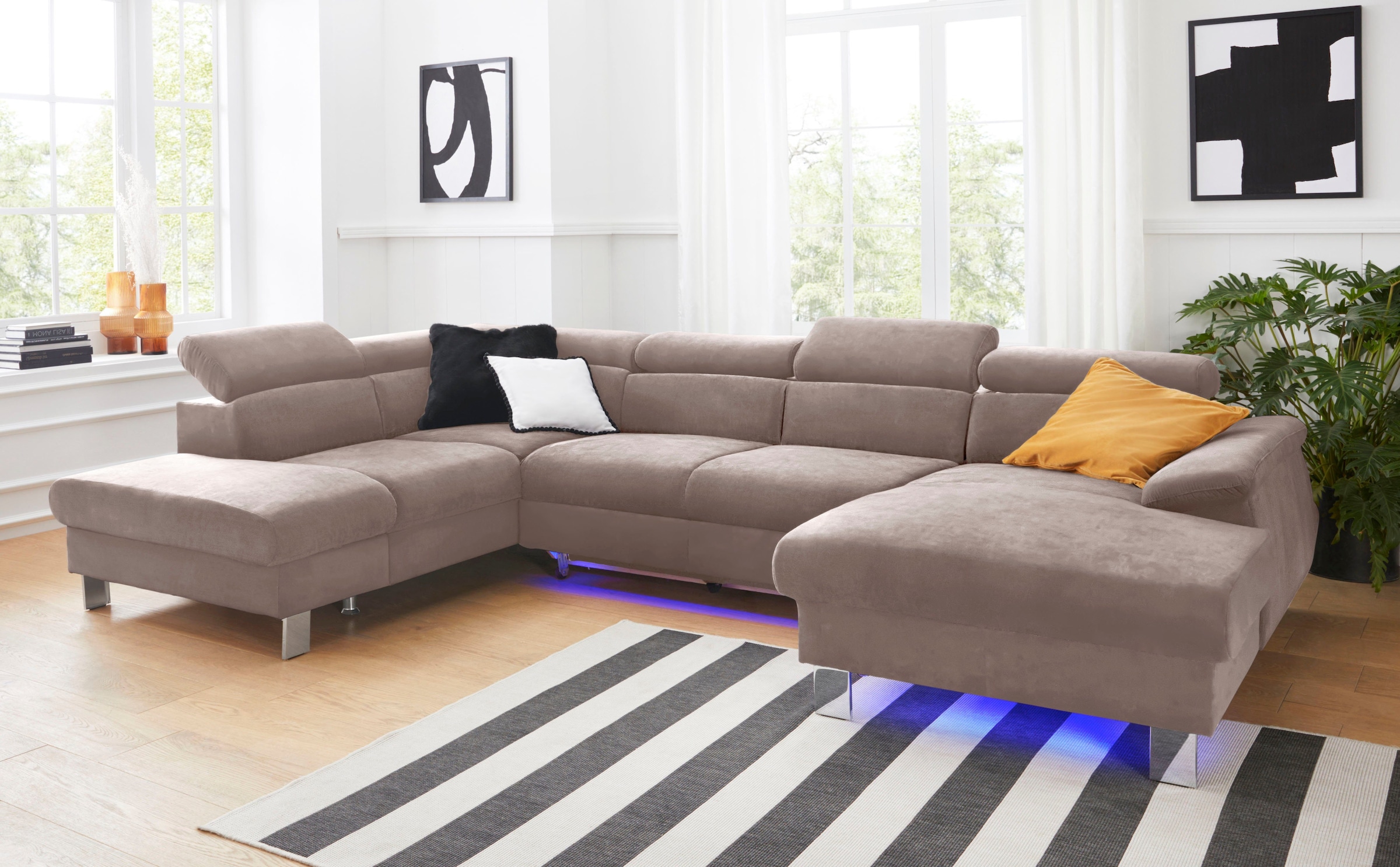 COTTA Polstergarnitur »Komaris U-Form«, (Set), Set bestehend aus: Wohnlands günstig online kaufen