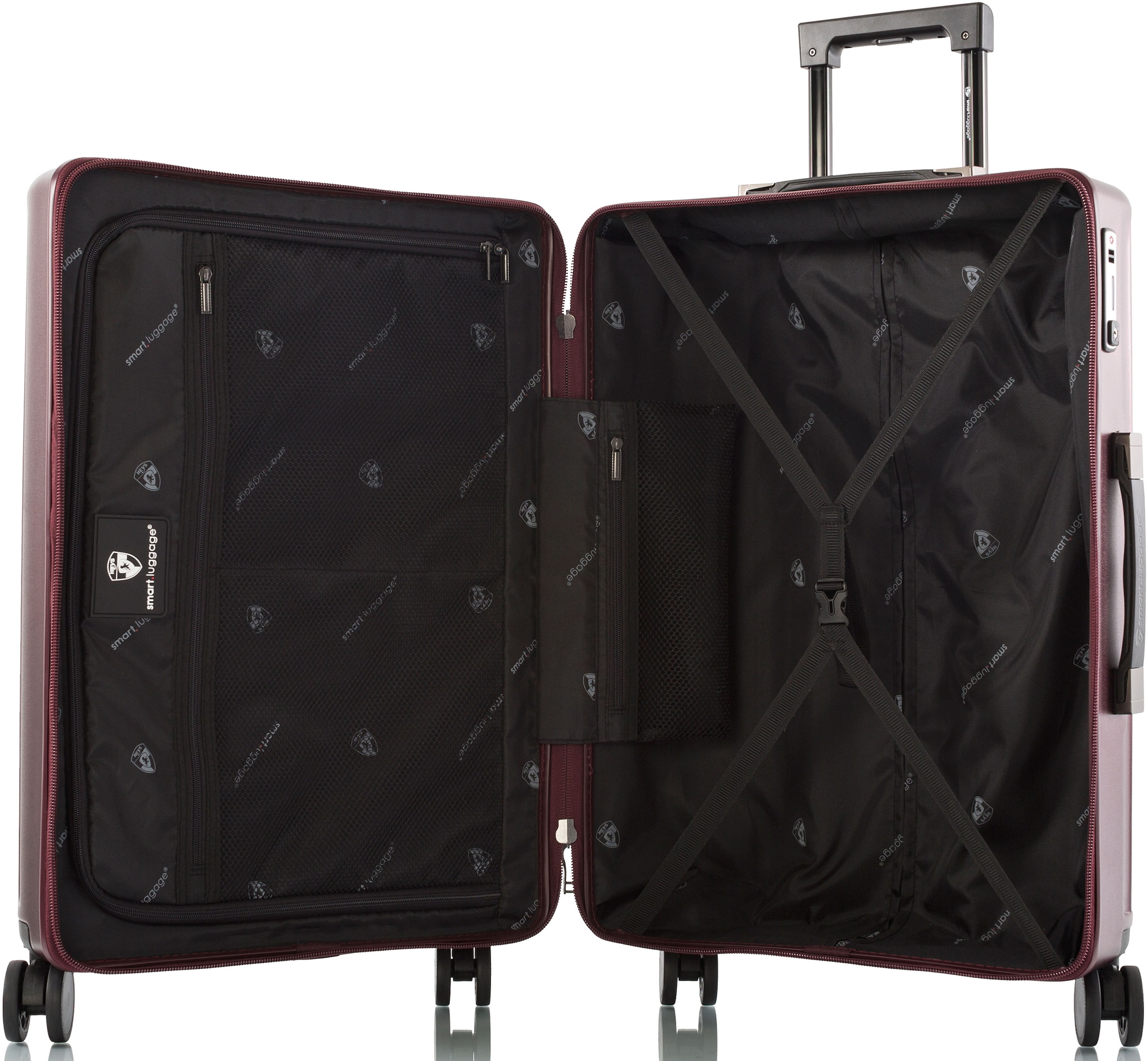 Heys Hartschalen-Trolley »Smart Luggage®, in verschiedenen Farben und Größen«, 4 Rollen, Heys x Joachim Llambi Handgepäck Smart Gepäck mit App-Funktion