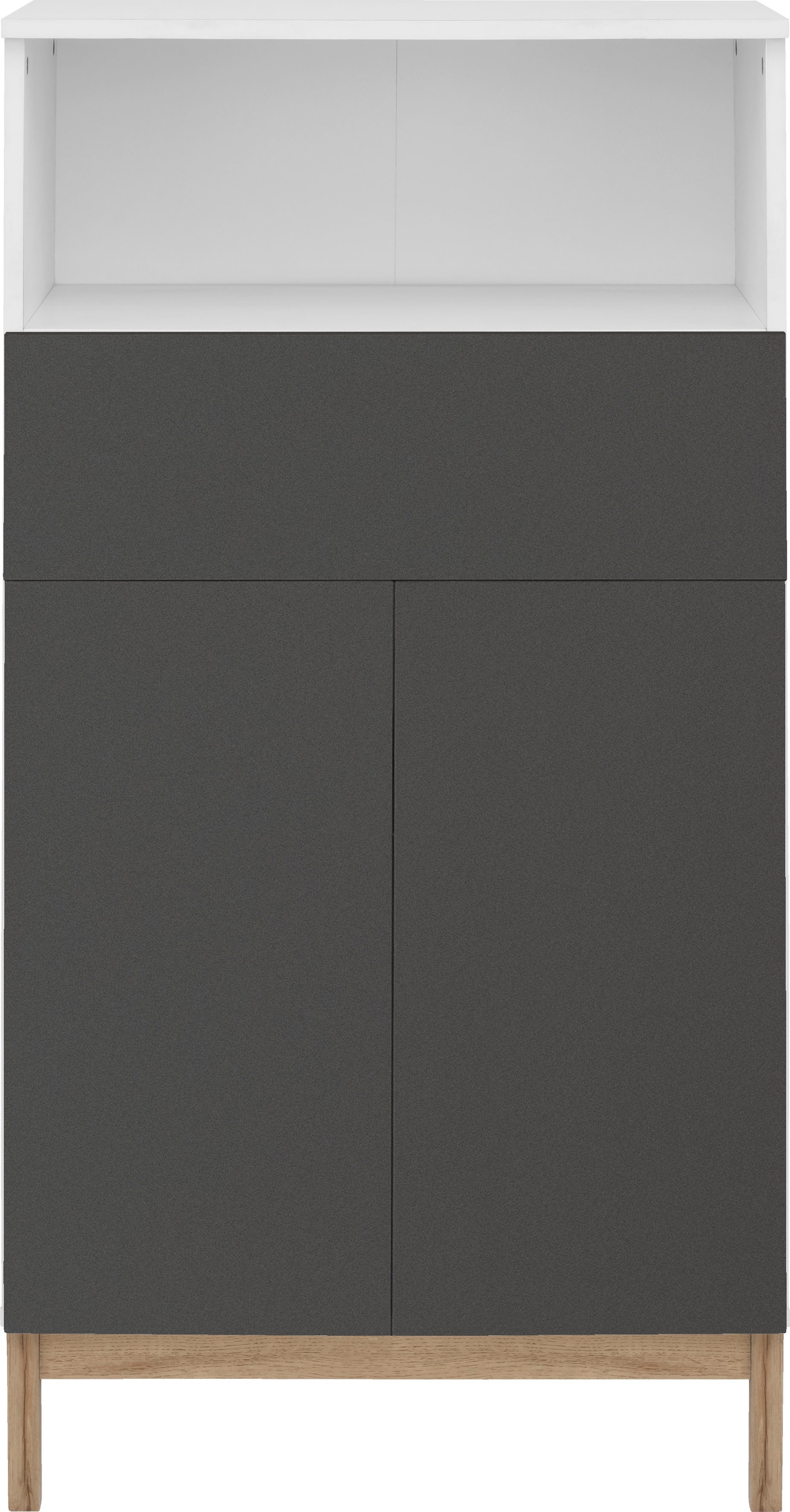 welltime Midischrank »Stian« mit 2 Einlegeböden hinter den Türenpaar, Breite 60 cm, Höhe 120,5 cm