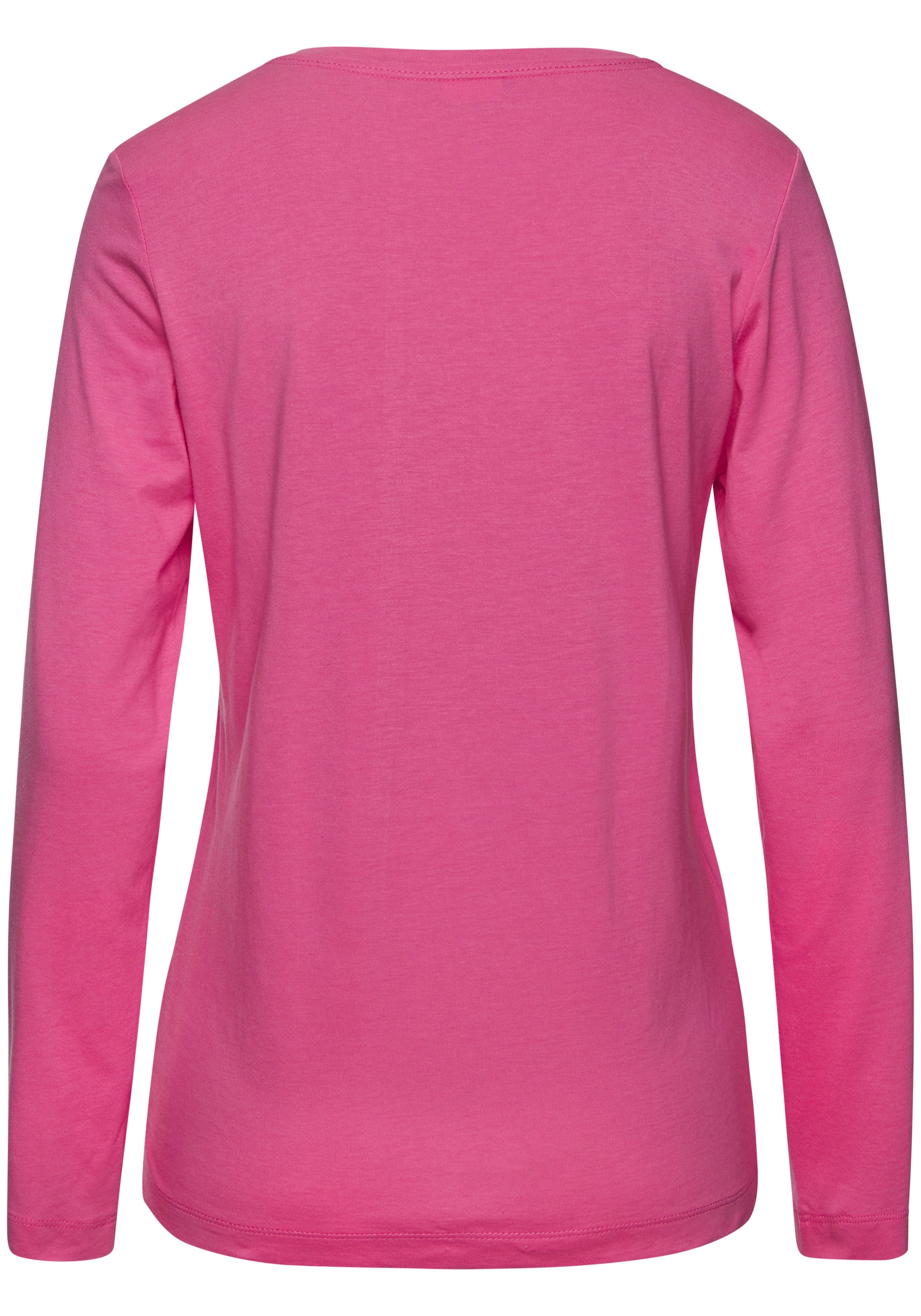 LASCANA Pyjamaoberteil, mit Folienprint