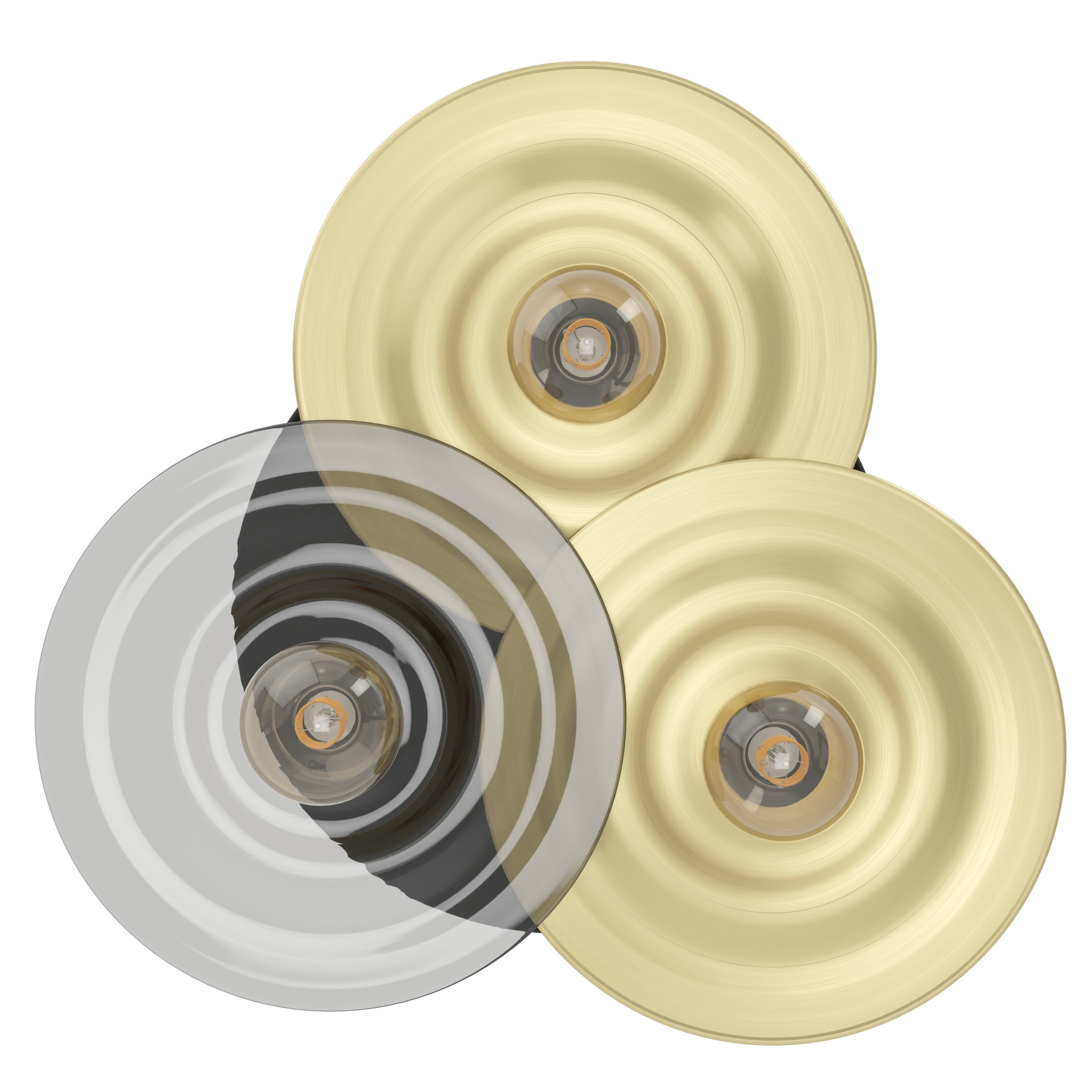 EGLO LED Deckenleuchte »LINTMILL Deckenlampe - Stahl - E27 - 3X40W - IP20« E27 1 Stk. Wohzimmerlampe, Esszimmerlampe, Flur, Schlafzimmer, H20 x Ø53 cm