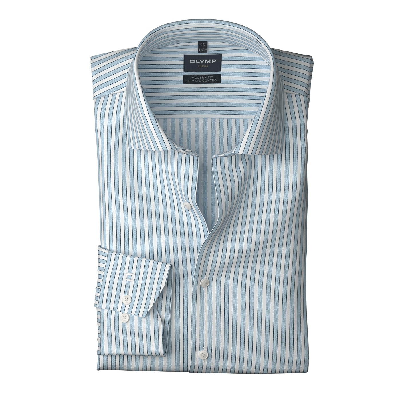 OLYMP Langarmhemd »24/Seven - Luxor« Climate Control, modern fit, Businesshemd, Global-Kentkragen,