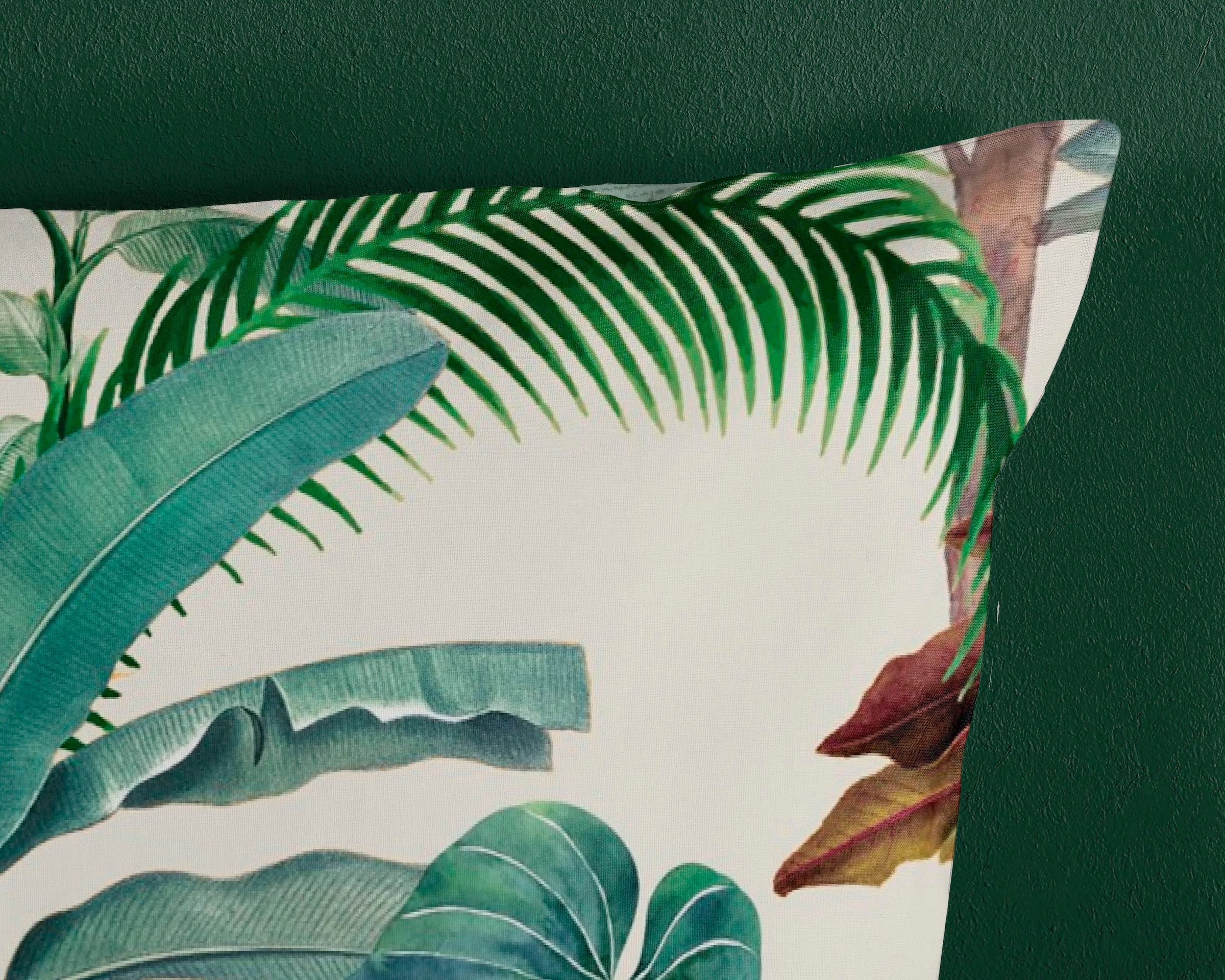 good morning Wendebettwäsche »Coco«, 100% Baumwolle, 135x200, 2 Teilig, Reißverschluss, Wendeoptik, Palme