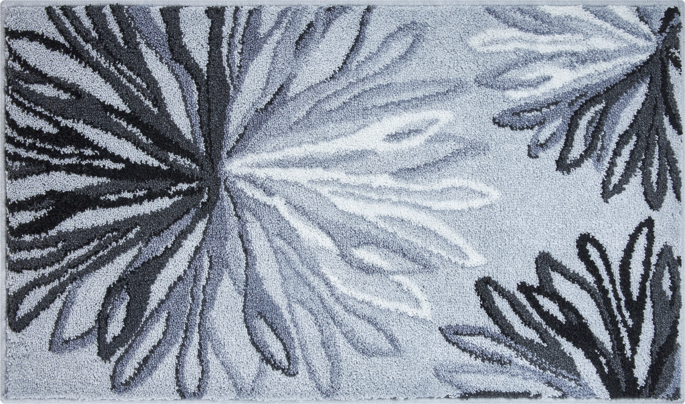 Grund Badematte »Art«, rutschhemmend beschichtet, fußbodenheizungsgeeignet, florales Muster, elegante Badematte
