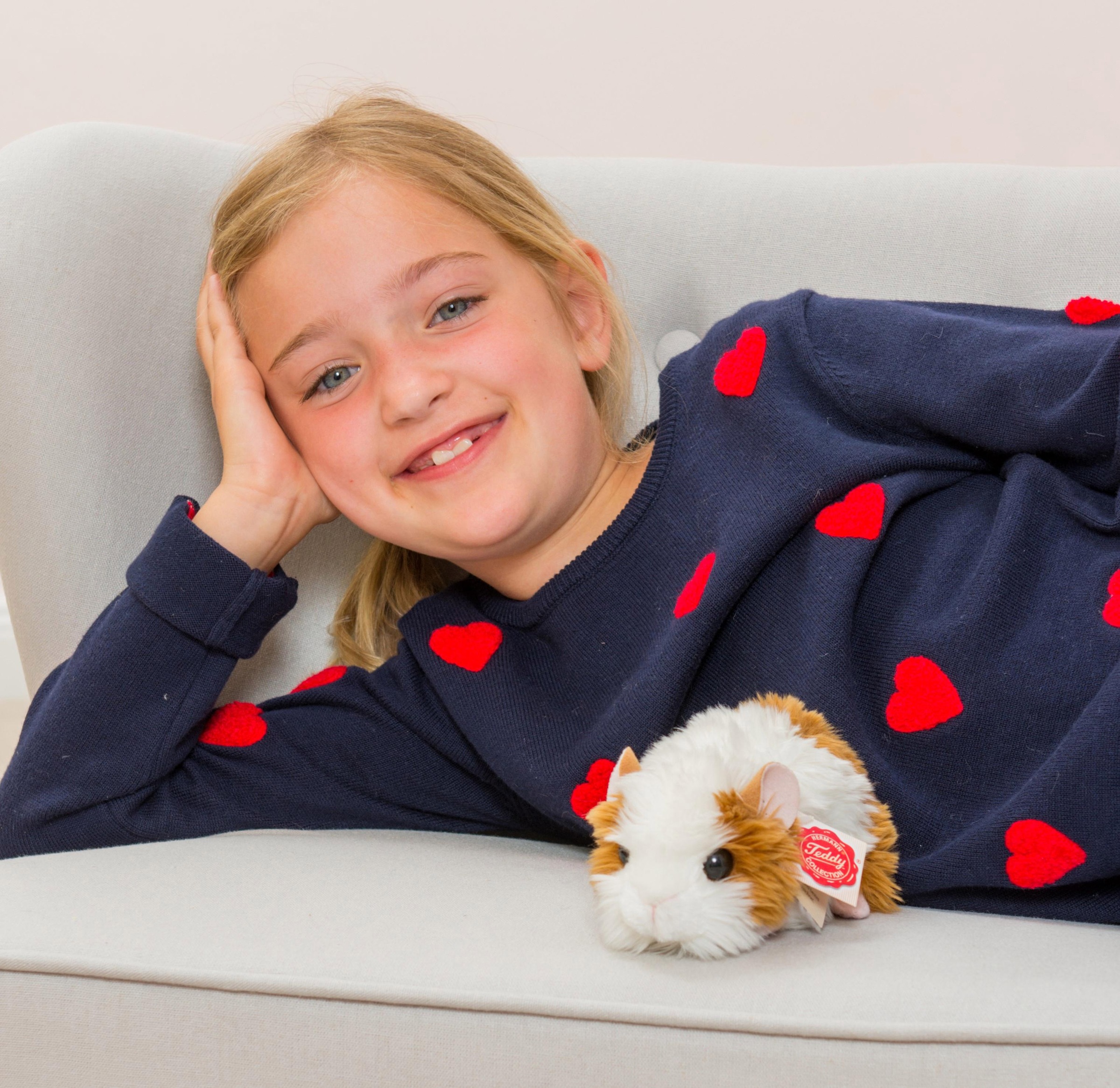Teddy Hermann® Kuscheltier »Meerschweinchen gold/weiß«