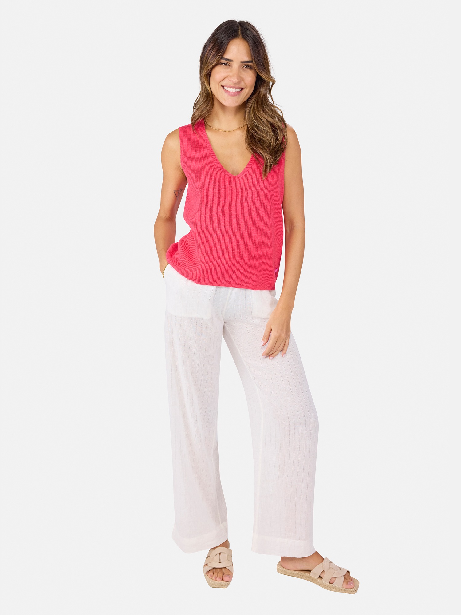 Lieblingsstück Stricktop »AnjuliL« aus Baumwolle und Leinen