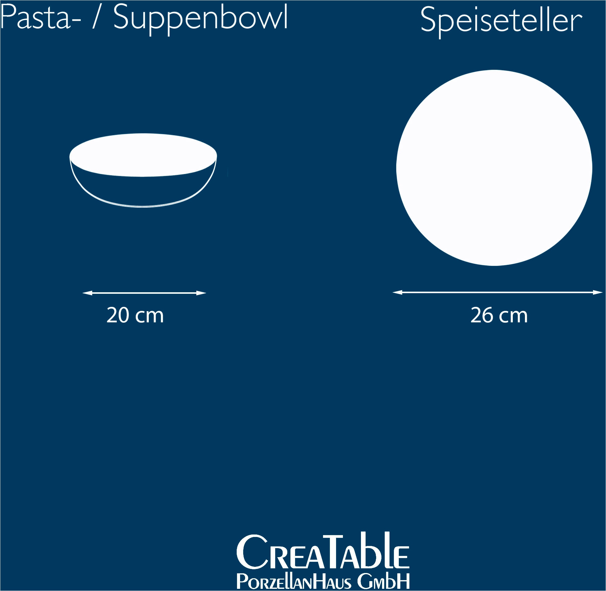 CreaTable Tafelservice »Teller Set, Geschirr-Set Chef Collection«, (Set, 12 tlg., Teller Set für 6 Personen), Suppenteller, Speiseteller, nordisches Design, 12 Teile für 6 Personen