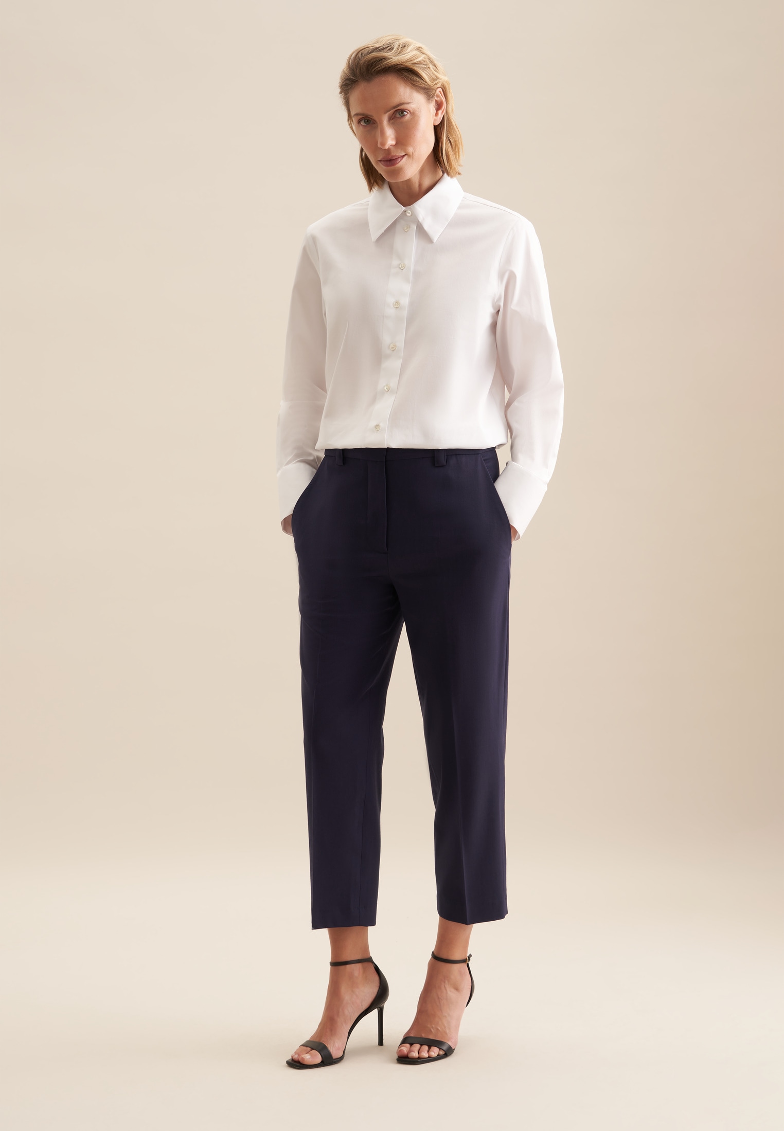 seidensticker Hemdbluse »Schwarze Rose« 1/1 Kragen Uni