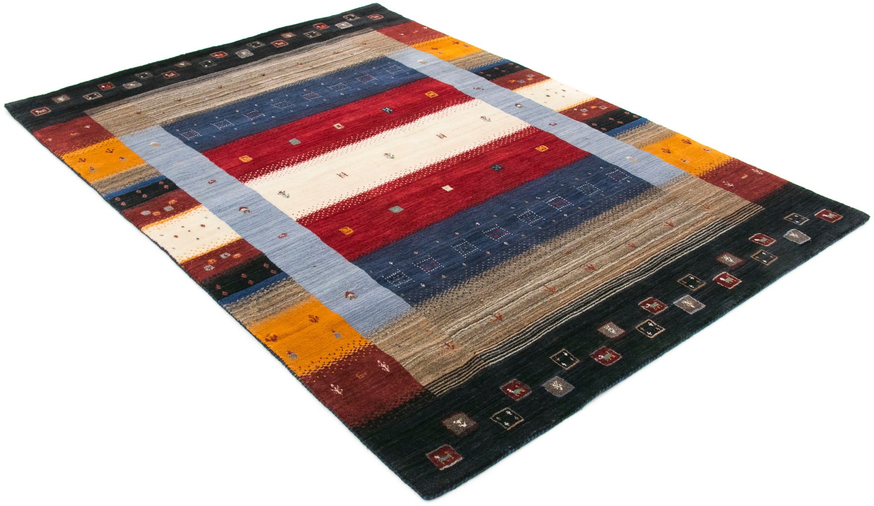 carpetfine Wollteppich »Gabbeh Don, auch als Läufer«, rechteckig, 15 mm Höh günstig online kaufen