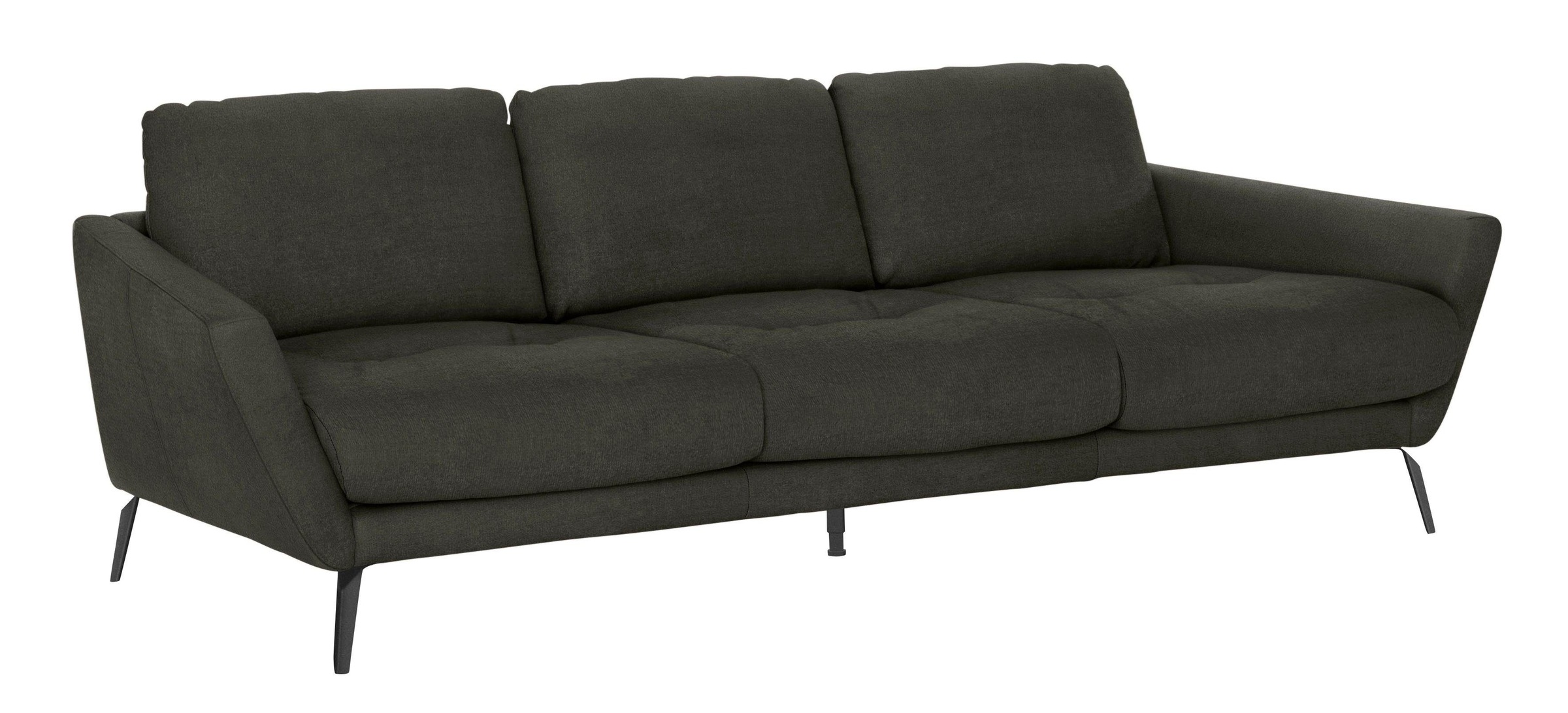 W.SCHILLIG Big-Sofa "softy", mit dekorativer Heftung im Sitz, Füße schwarz günstig online kaufen