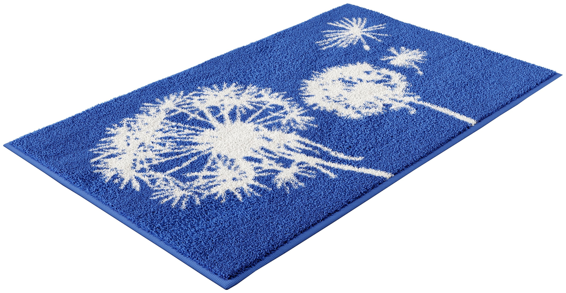 Grund Badematte »Pusteblume, Badvorleger, Badezimmer Teppich, sehr weich«, rutschhemmend beschichtet, schnell trocknend-fußbodenheizungsgeeignet, weiche Haptik, auch als 2-teiliges Set erhältlich, Made in Europe