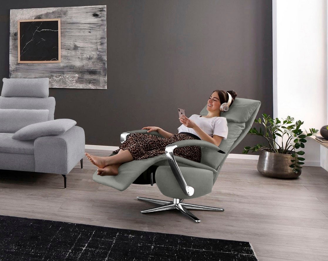 W.SCHILLIG Relaxsessel »rumbaa« wahlweise mit Doppelmotor, in Größen S, M & L, mit 5-Sternfuß