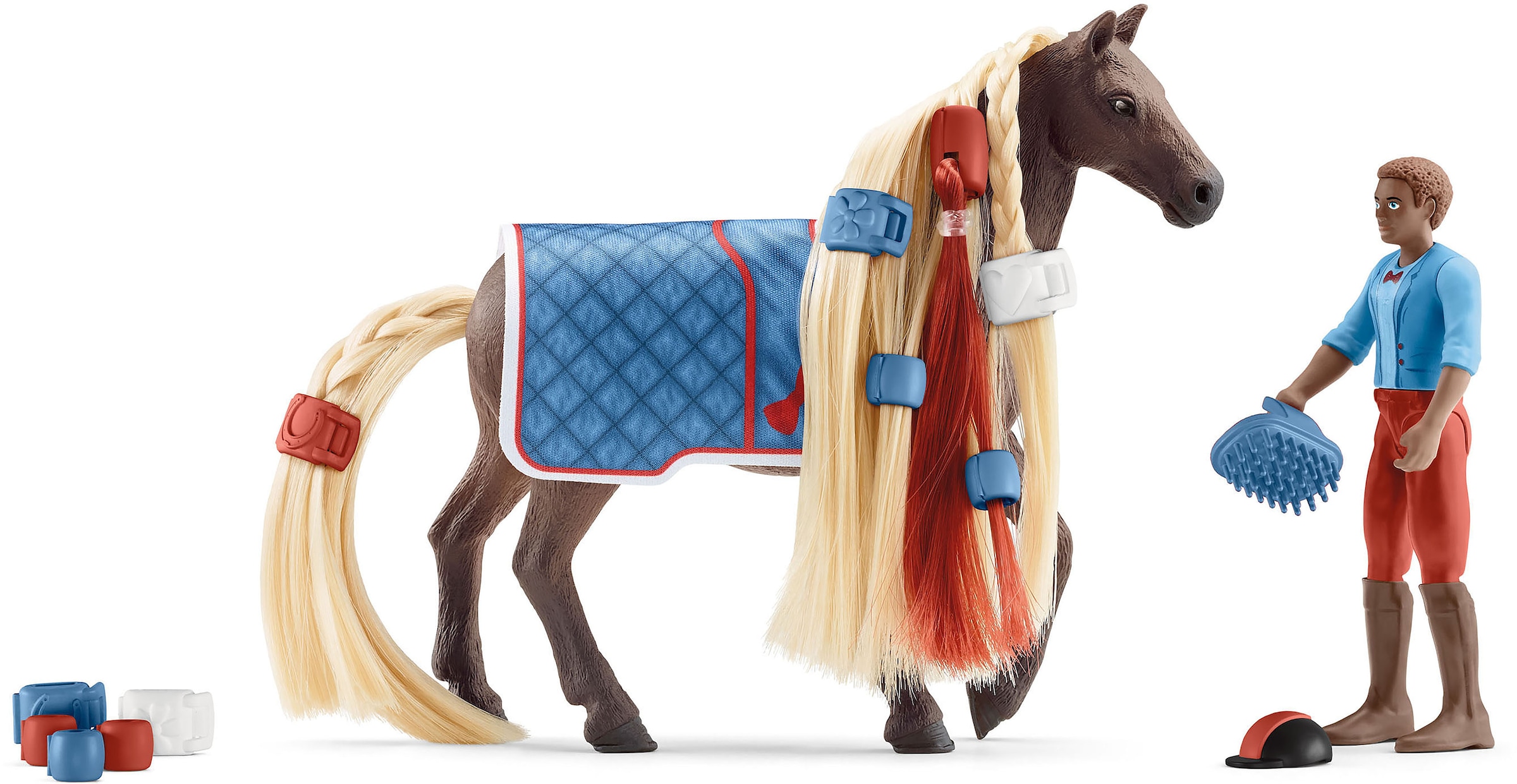 Schleich® Spielfigur »HORSE CLUB, Leo & Rocky Starter Set (42586)«