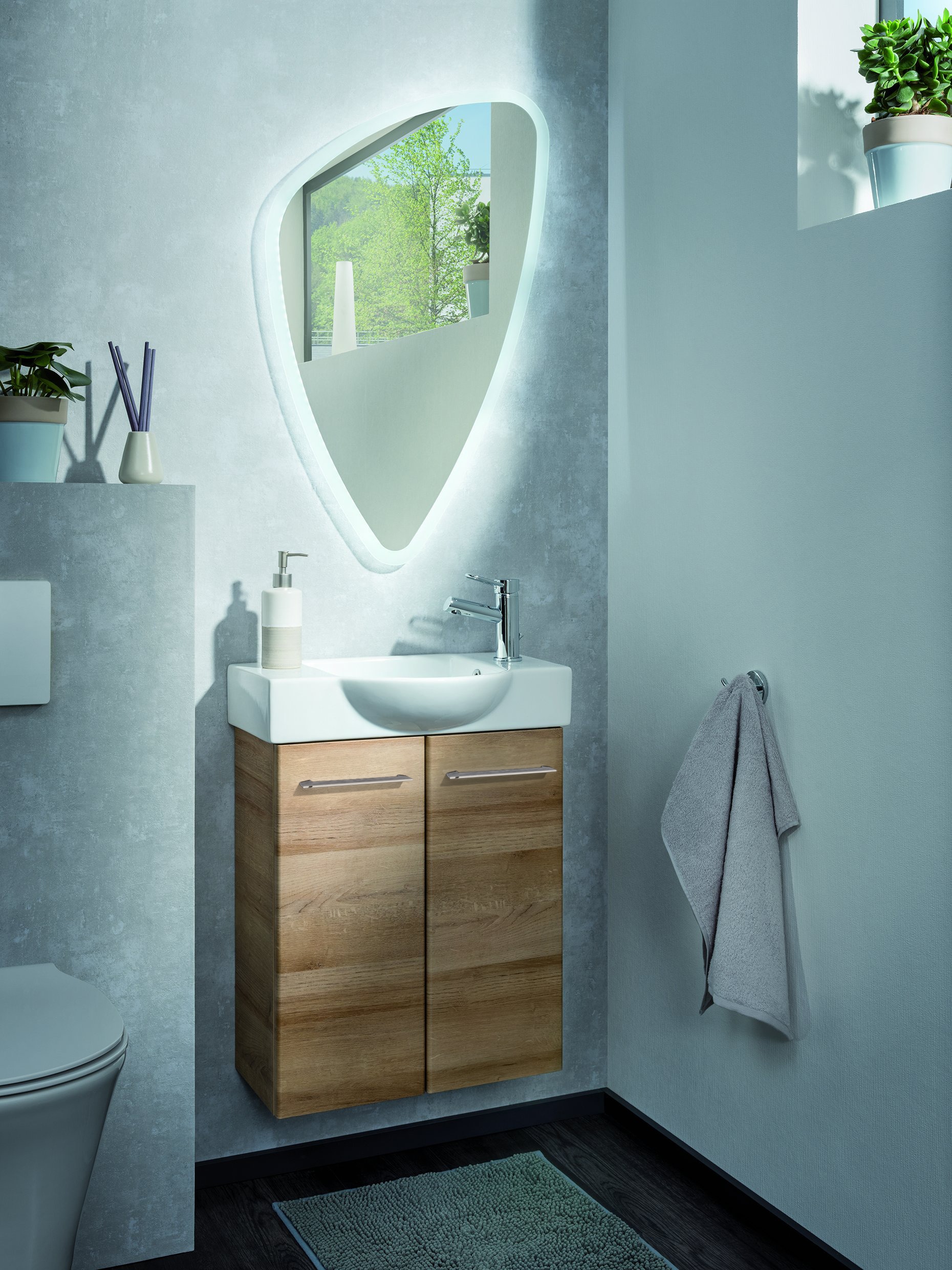 FACKELMANN Waschbeckenunterschrank »SBC«, Badmöbel für Gäste-WC, Breite ca.  55 cm online bestellen
