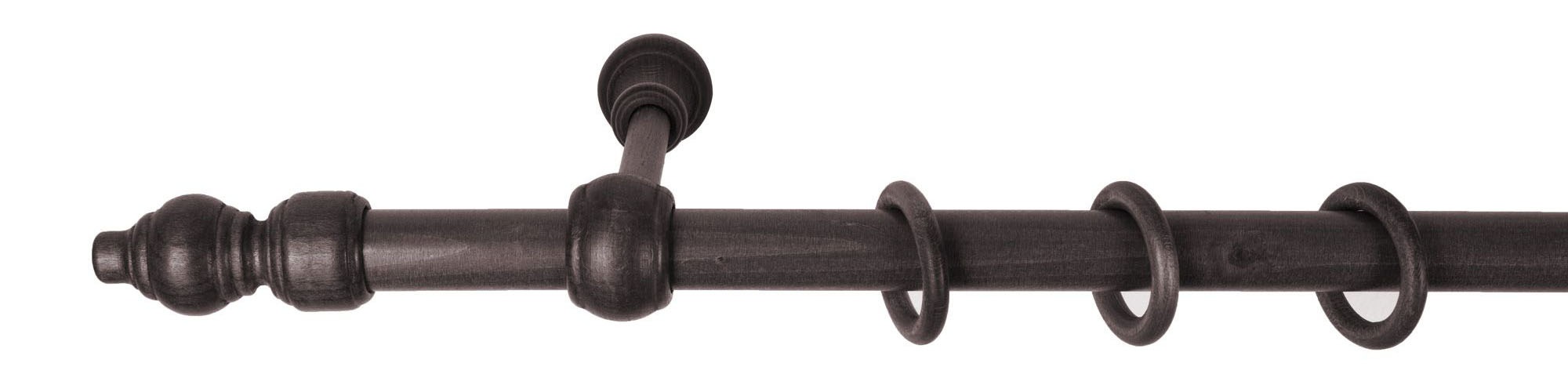SN DECO GROUP Gardinenstange »Filigrano«, 1 läufig-läufig, Fixmaß, 28 mm, Holz, verschiedene Längen und Farben, Komplettset