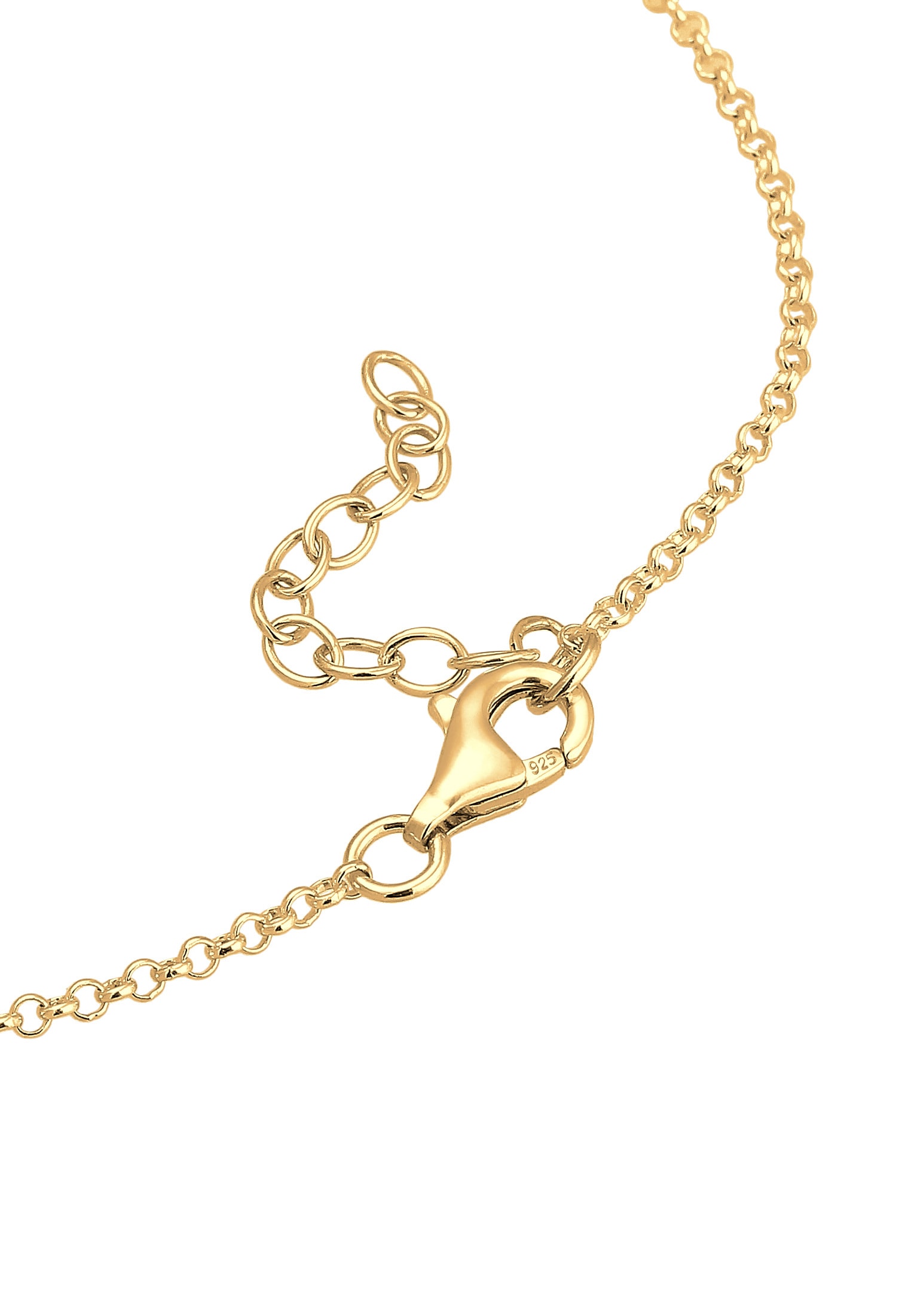 Elli Fußkette »Fußkettchen Geo Kreise Basic Minimal 925 Silber«