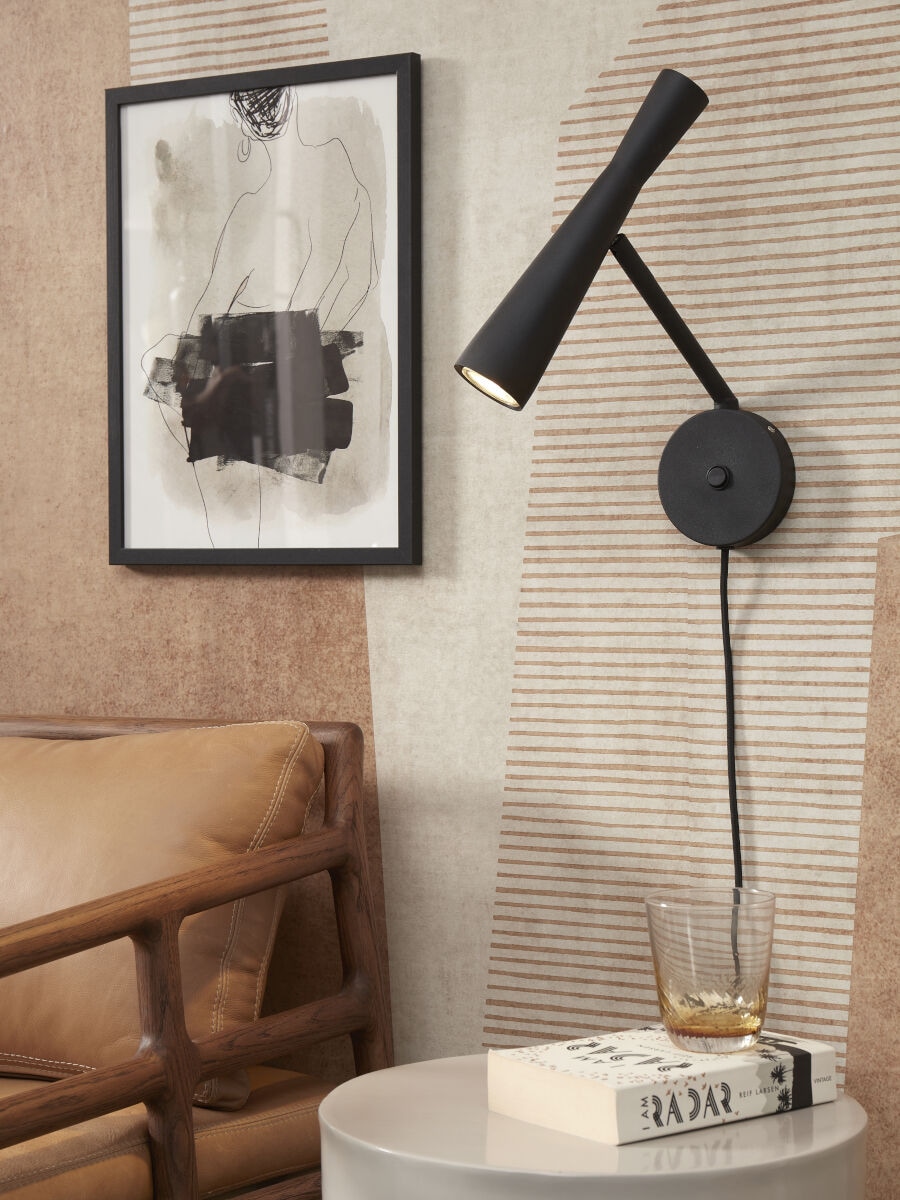 it's About RoMi Wandleuchte »BORDEAUX«, 1 flammig, Leuchtmittel GU10 | LED wechselbar, Gutes leselicht