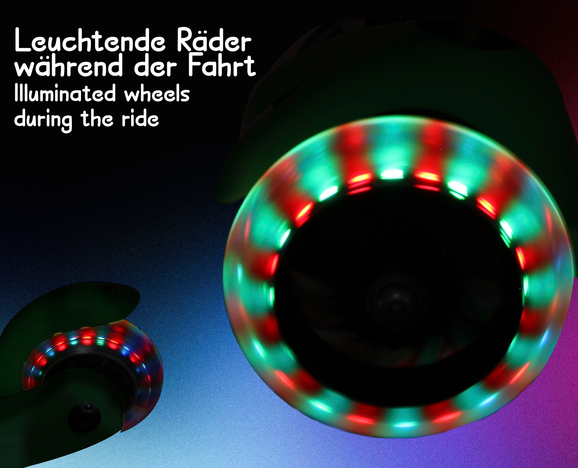 Jamara Dreiradscooter »KickLight«, mit LED-Rädern