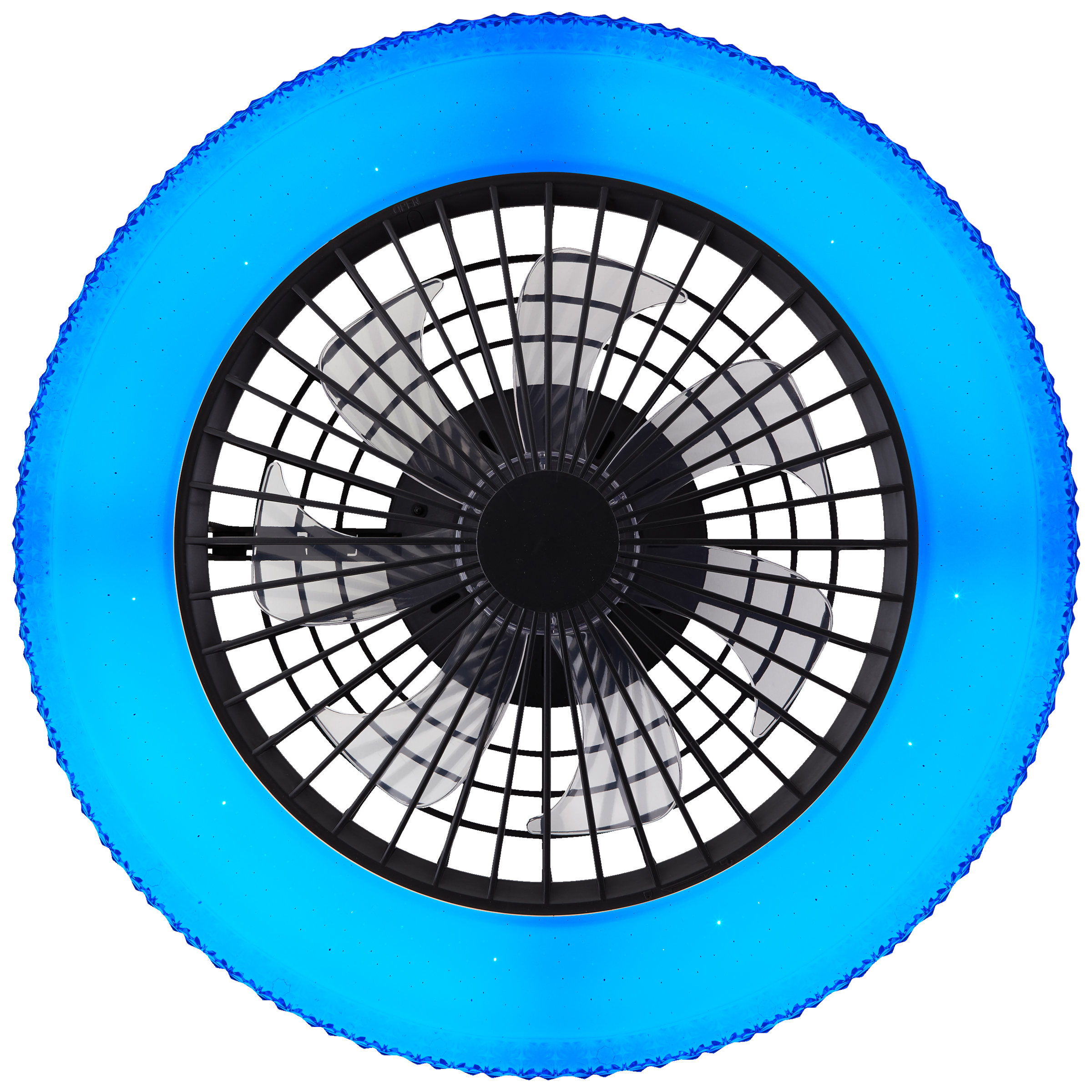 Brilliant LED Deckenleuchte »Badria«, mit Ventilator, 49 cm, digitales RGB, 4700 lm, dimmbar, 3000-6500 K
