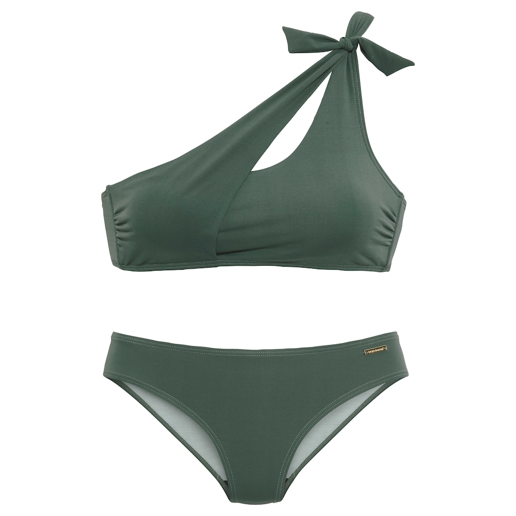 Bruno Banani Bustier-Bikini, mit asymmetrischem Schnitt