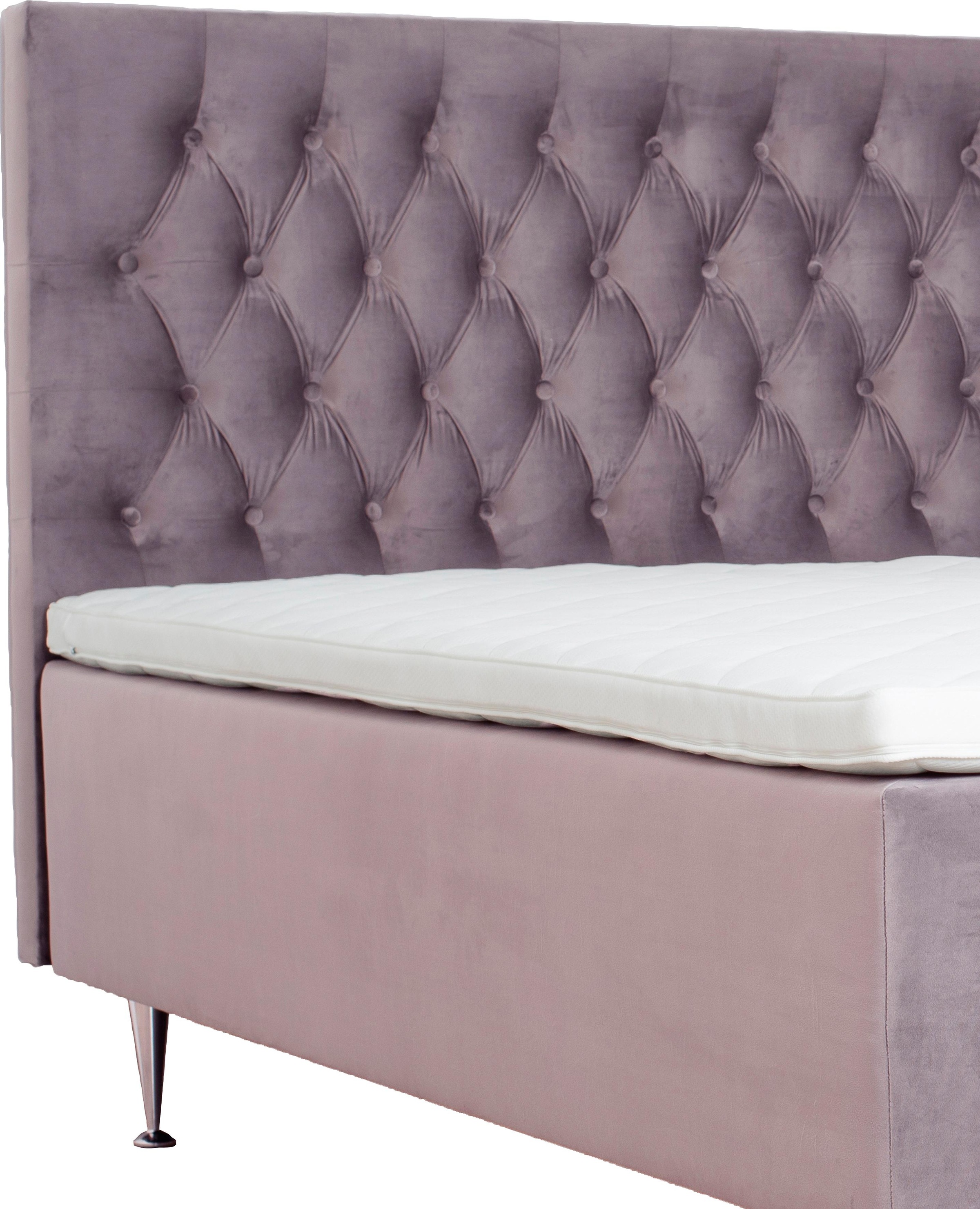 Places of Style Boxspringbett »Exclusive«, inkl. Topper, 3 Breiten, 3 Härtegrad-Ausführungen