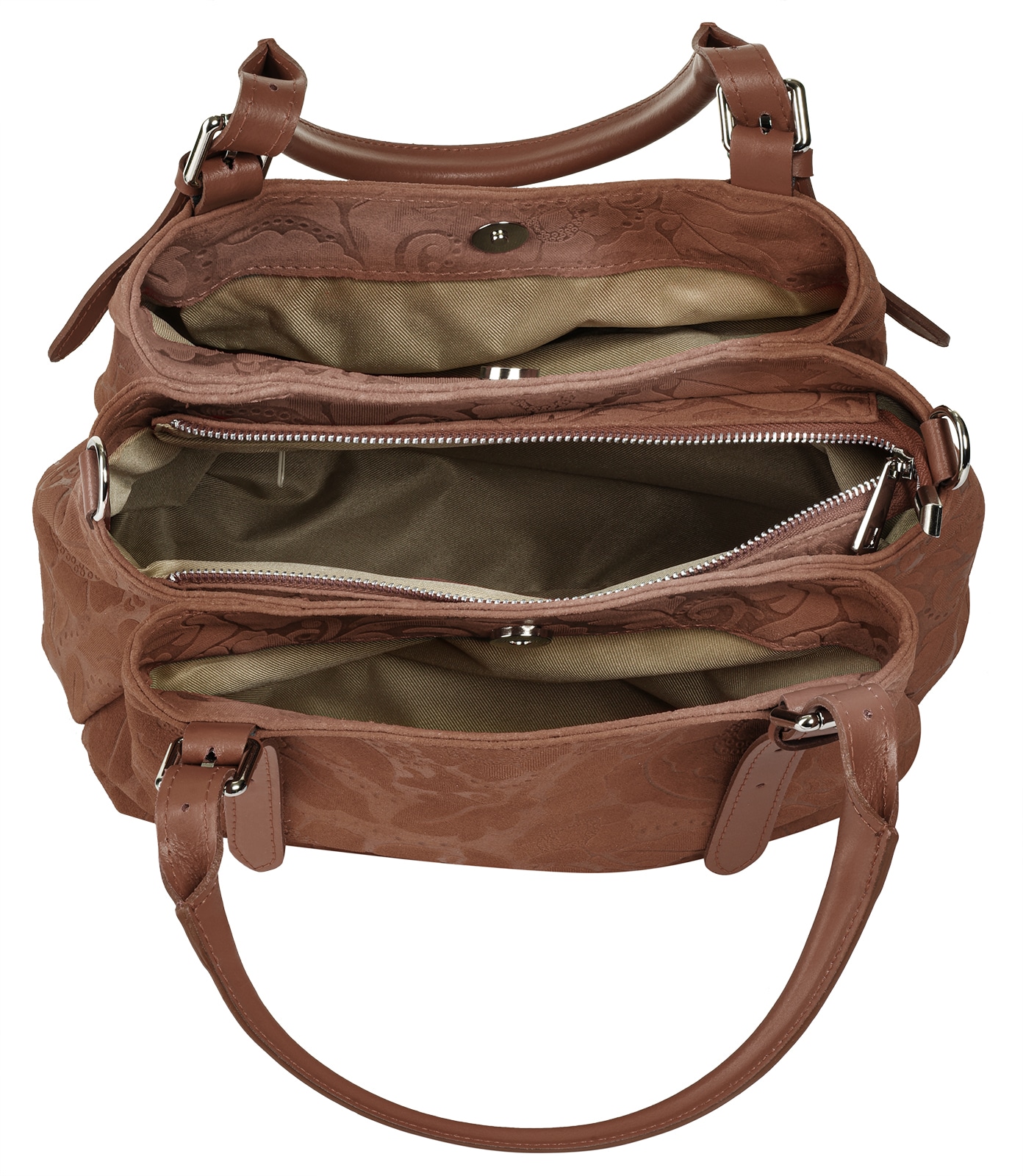 Samantha Look Henkeltasche, echt Leder, Made in Italy