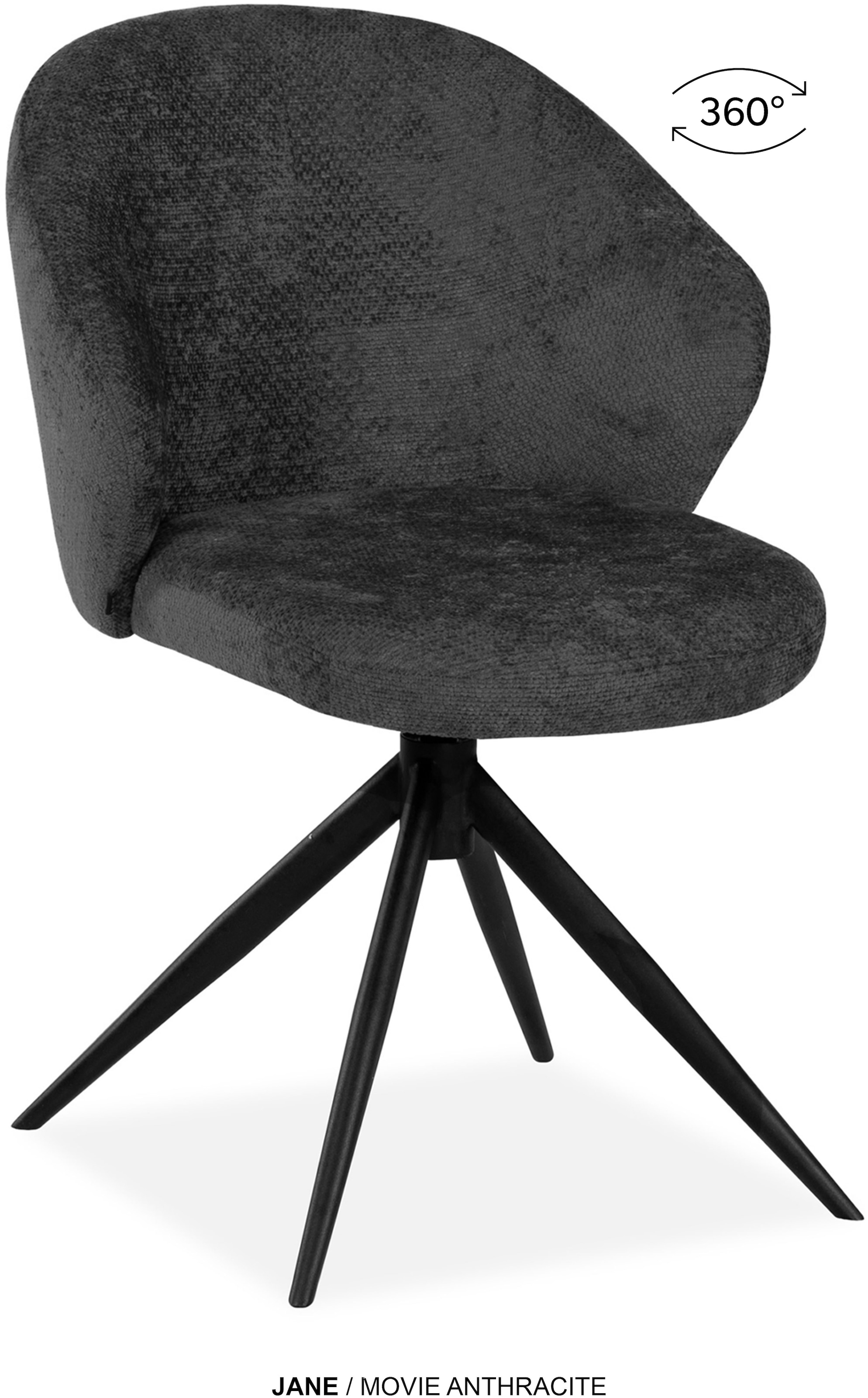 OMG Design Esszimmerstuhl »Jane« (Set) 2 Stk. Stoff Drehstuhl mit auto-retu günstig online kaufen