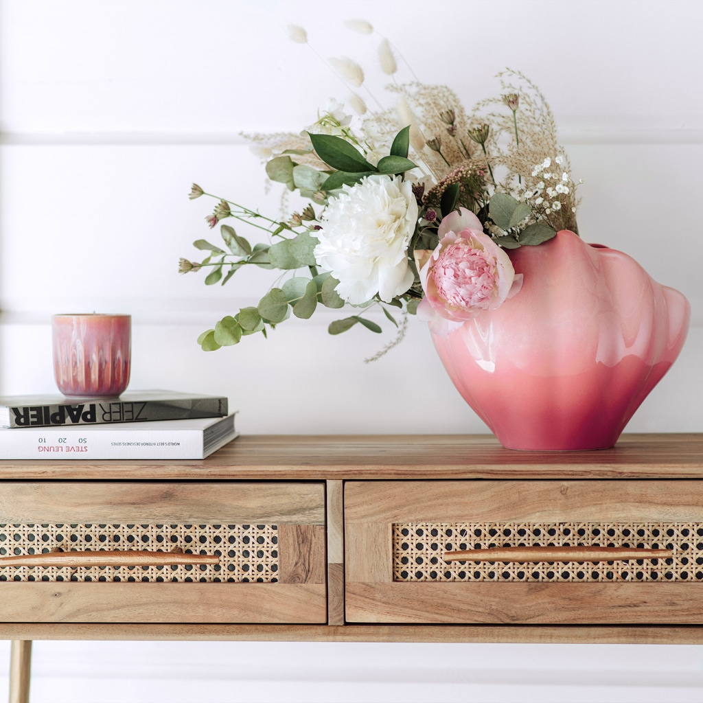 like. by Villeroy & Boch Duftkerze »Duftkerze Sunkissed Perlemor Home Coral ø 8,5 x 9 cm rosa«