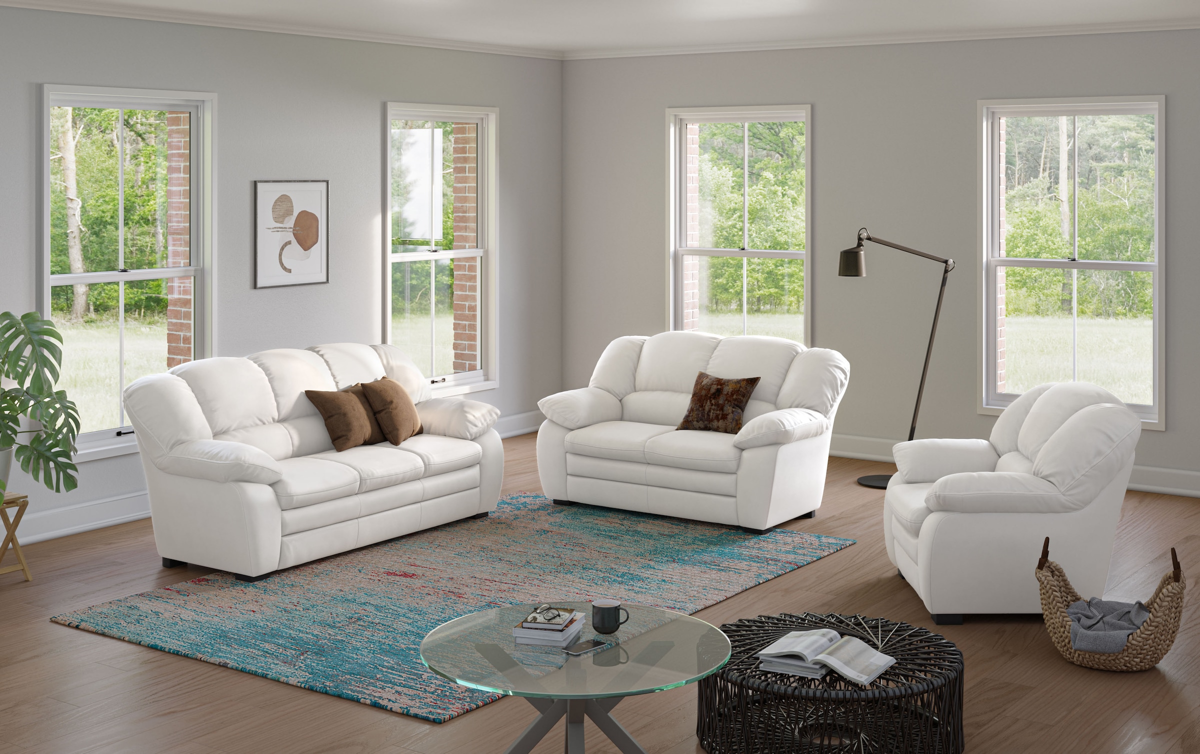 COTTA Polstergarnitur »Casino« Set, 3 Stk. tlg. Sessel, 2-Sitzer, 2,5-Sitze günstig online kaufen