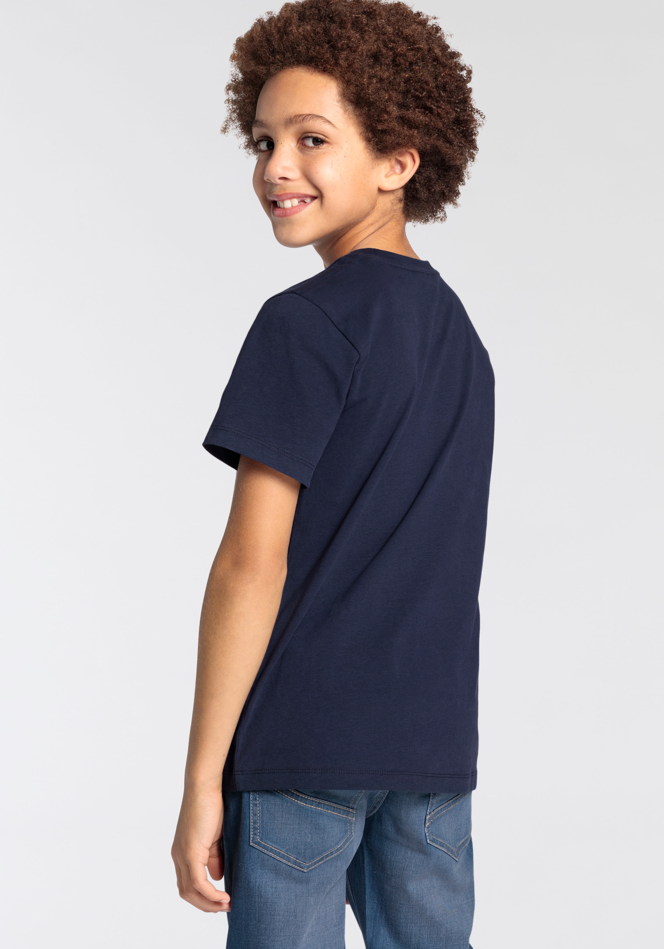 bestellen im Online-Shop T-Shirt MARKE Logo-Print. DELMAO NEUE mit Jungen«, »für