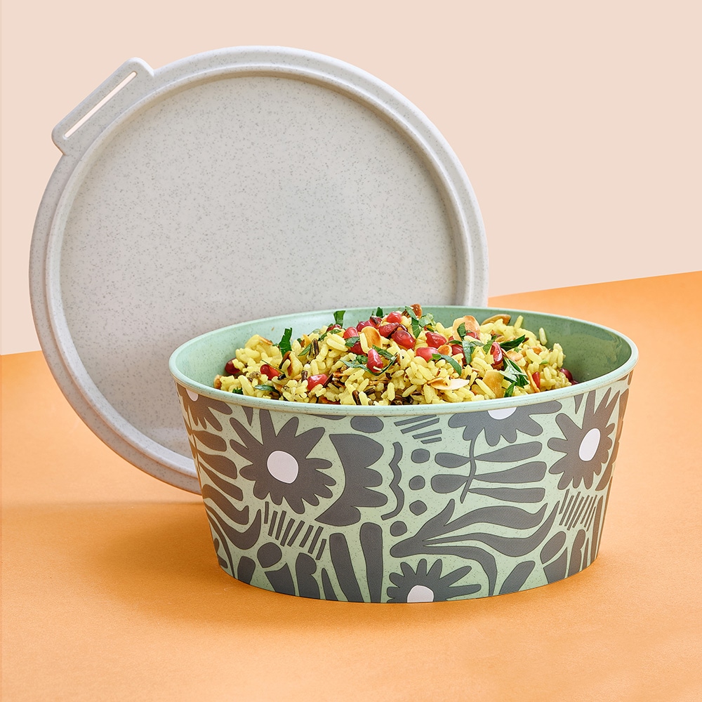 KOZIOL Aufbewahrungsschüssel »BLOMSTER BOX 2,2 BLOOM Schale 2,2l mit Deckel« 1 tlg.