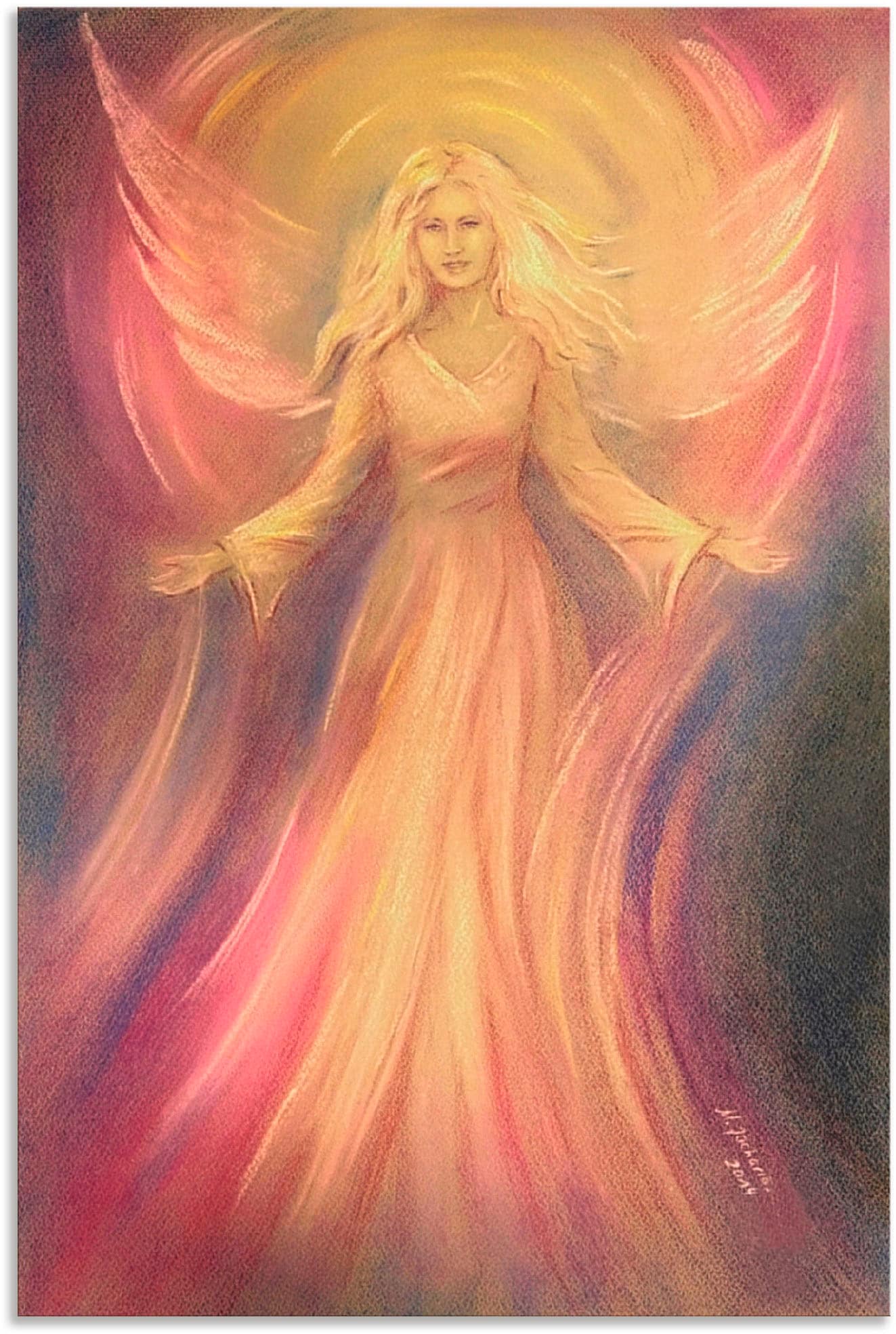 Artland Wandbild »Engel Licht Liebe - Spirituelle Malerei«, Religion, (1 St.),  als Alubild, Leinwandbild, Wandaufkleber oder Poster in versch. Größen auf  Rechnung kaufen