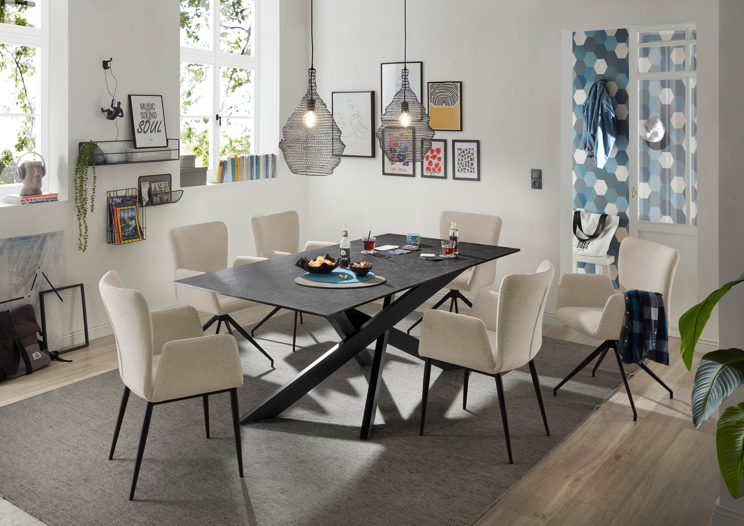 set one by Musterring Esszimmerstuhl »El Paso« () 2 Stk.Vierfuß-Gestell sch günstig online kaufen