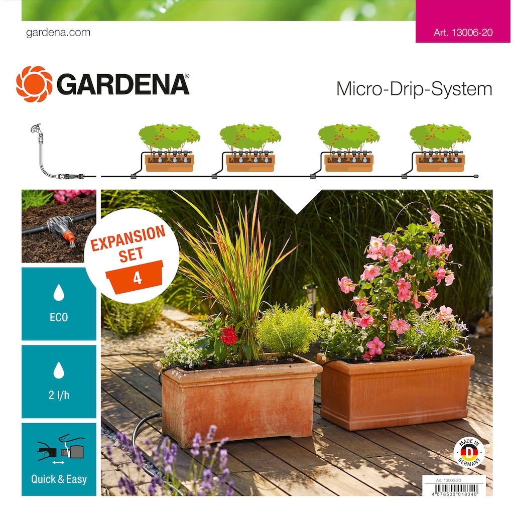 GARDENA Bewässerungssystem »Micro-Drip-System, 13006-20«, (Set, 32 tlg.)