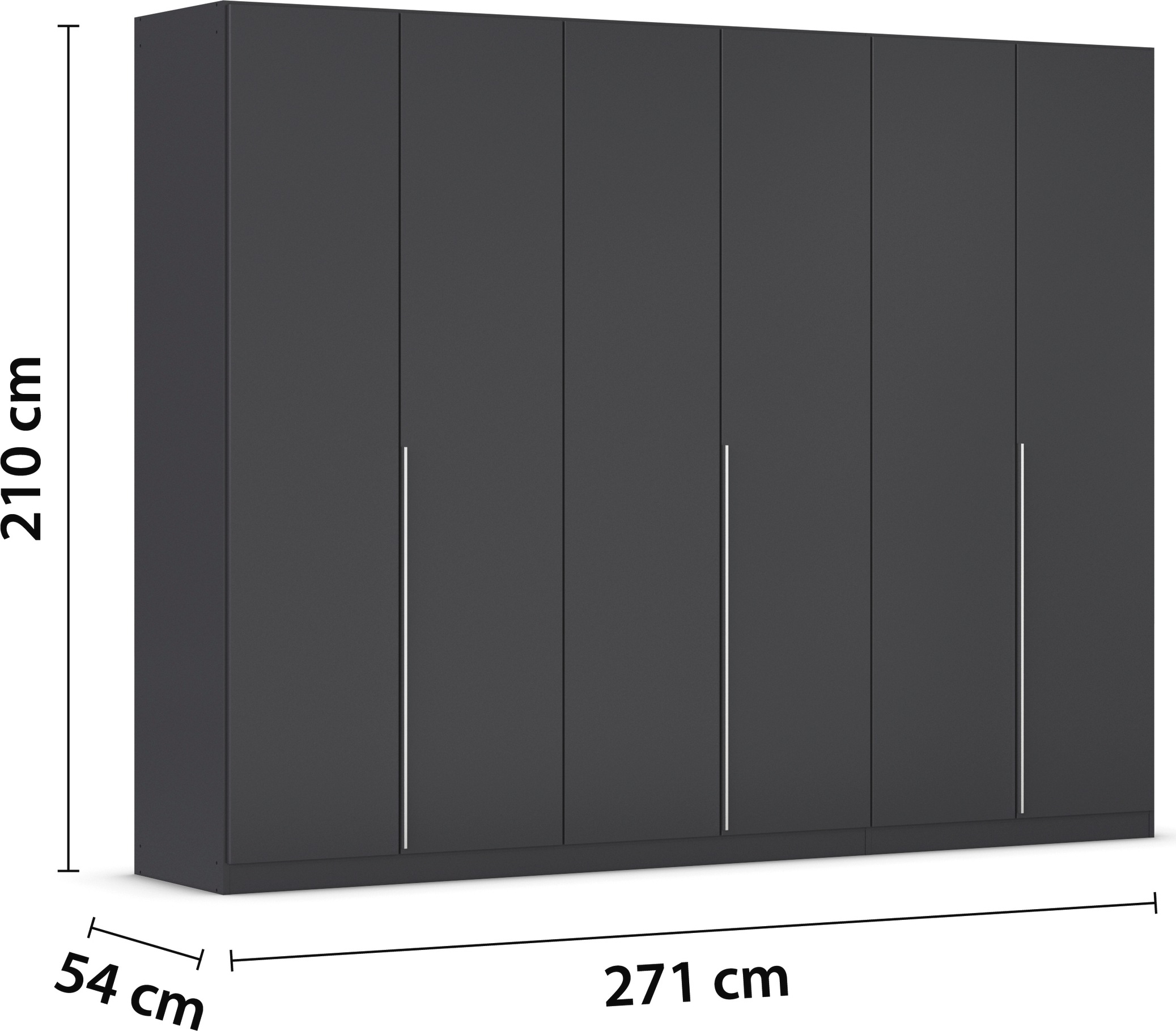 rauch Drehtürenschrank »Kleiderschrank Schrank Garderobe AGORDO TOPSELLER Schlafzimmer«, (in zwei Griff-Farben mit Dekor- oder Hochglanzfront), durchdachte Innenausstattung, in 6 Breiten und 2 Höhen MADE IN GERMANY